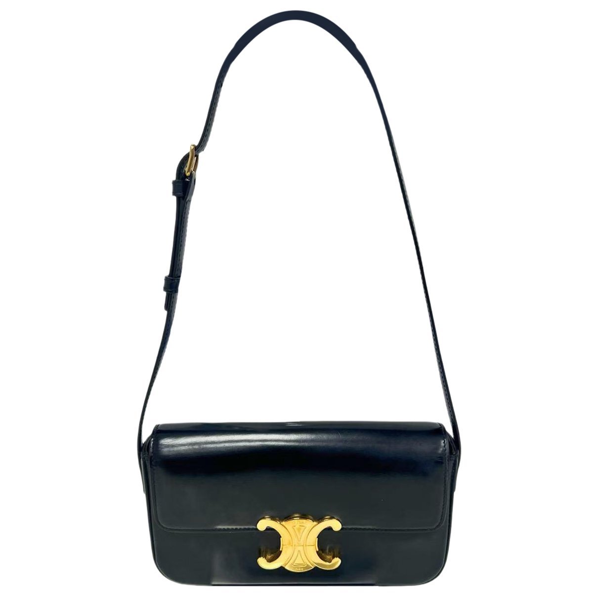 Triomphe Long leather handbag