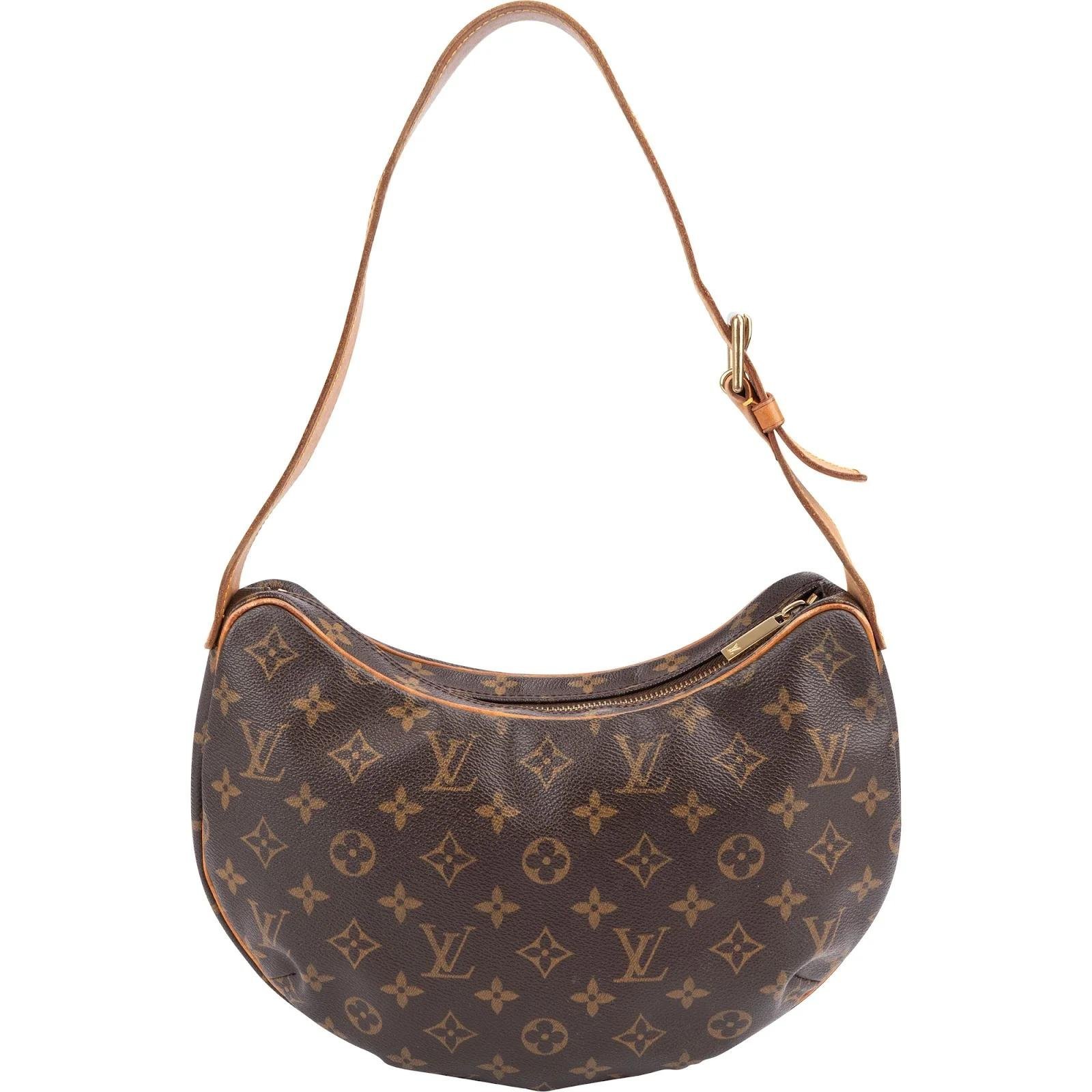 Croissant leather handbag