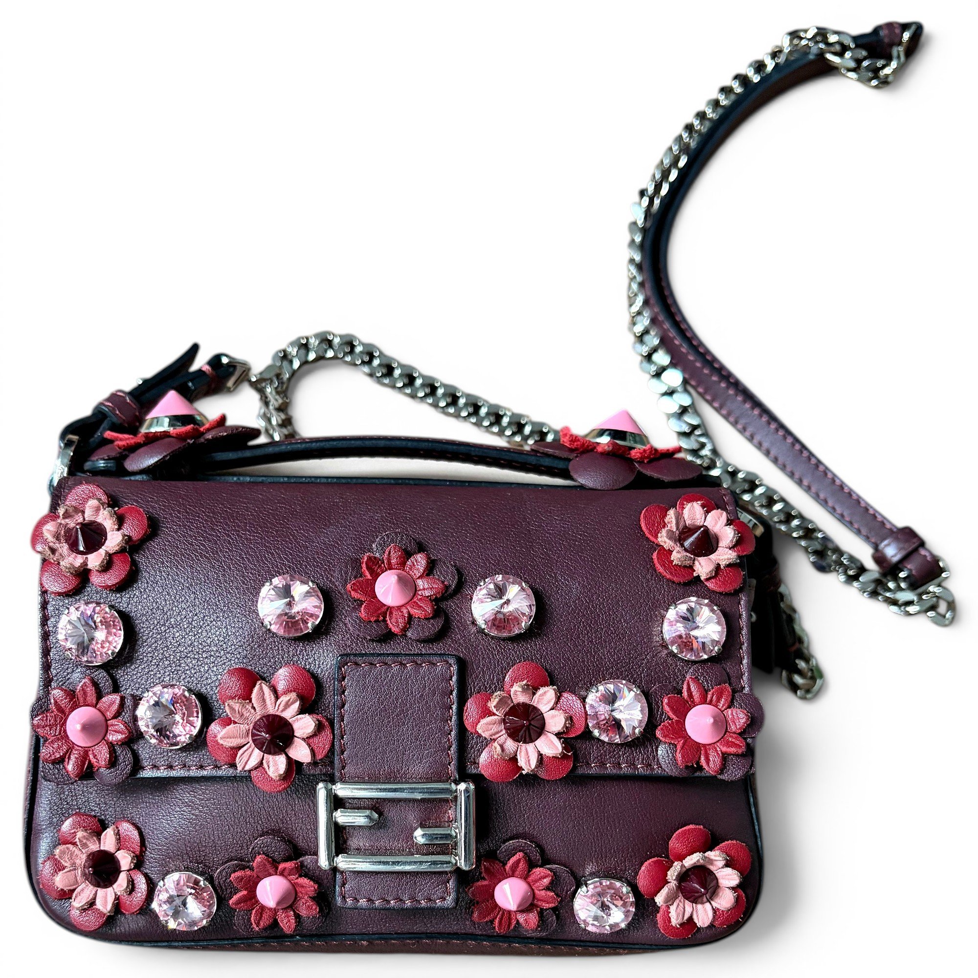 Baguette leather mini bag