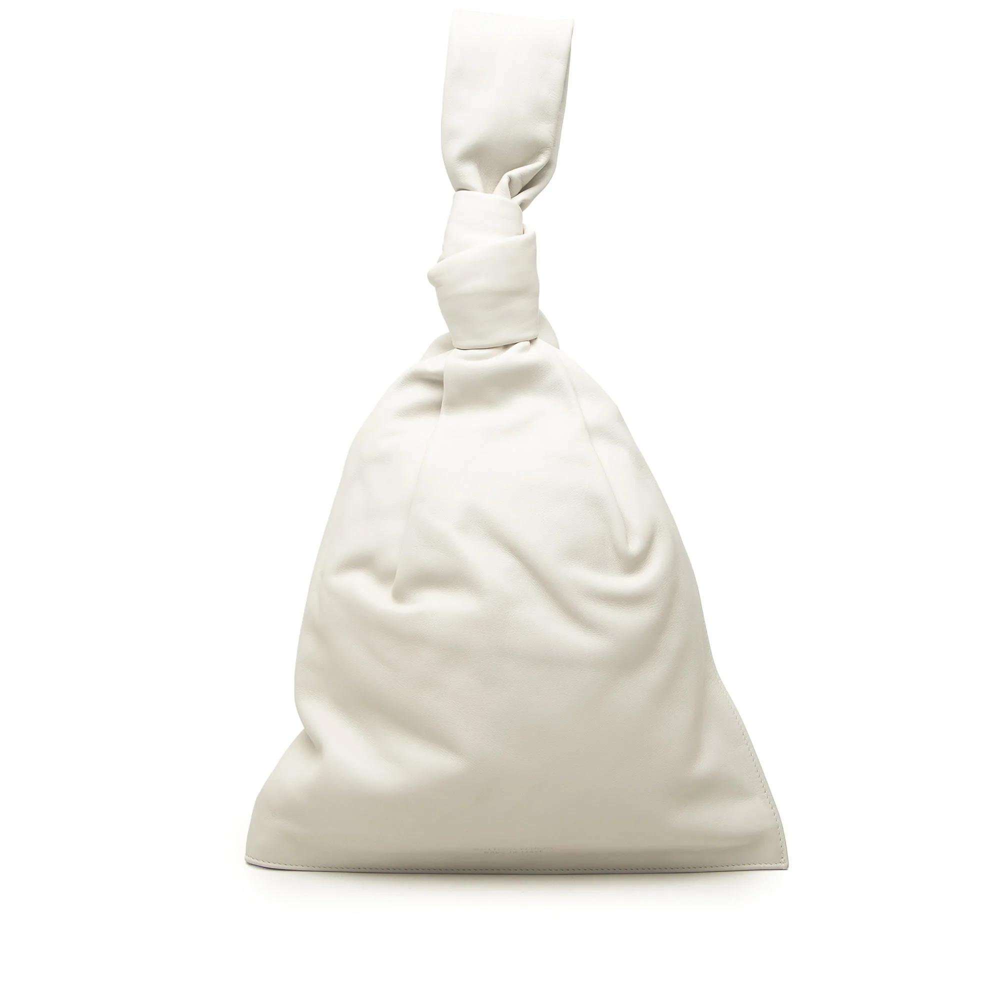 Twist leather handbag