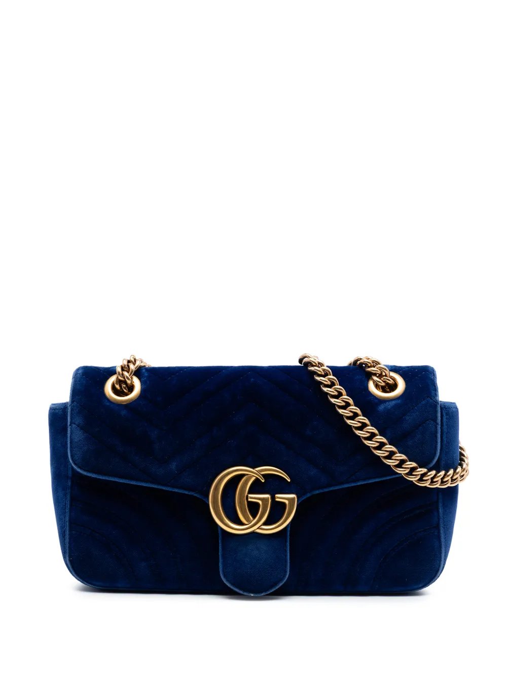2016-2026 Medium GG Marmont Matelasse Velvet shoulder bag