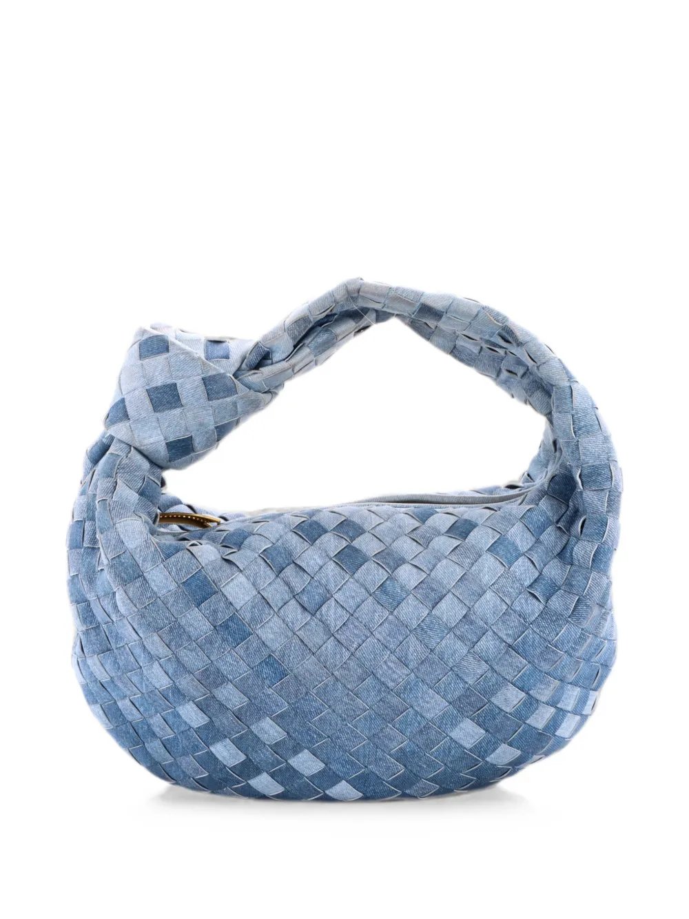 BV Jodie Hobo Intrecciato Denim Teen shoulder bag