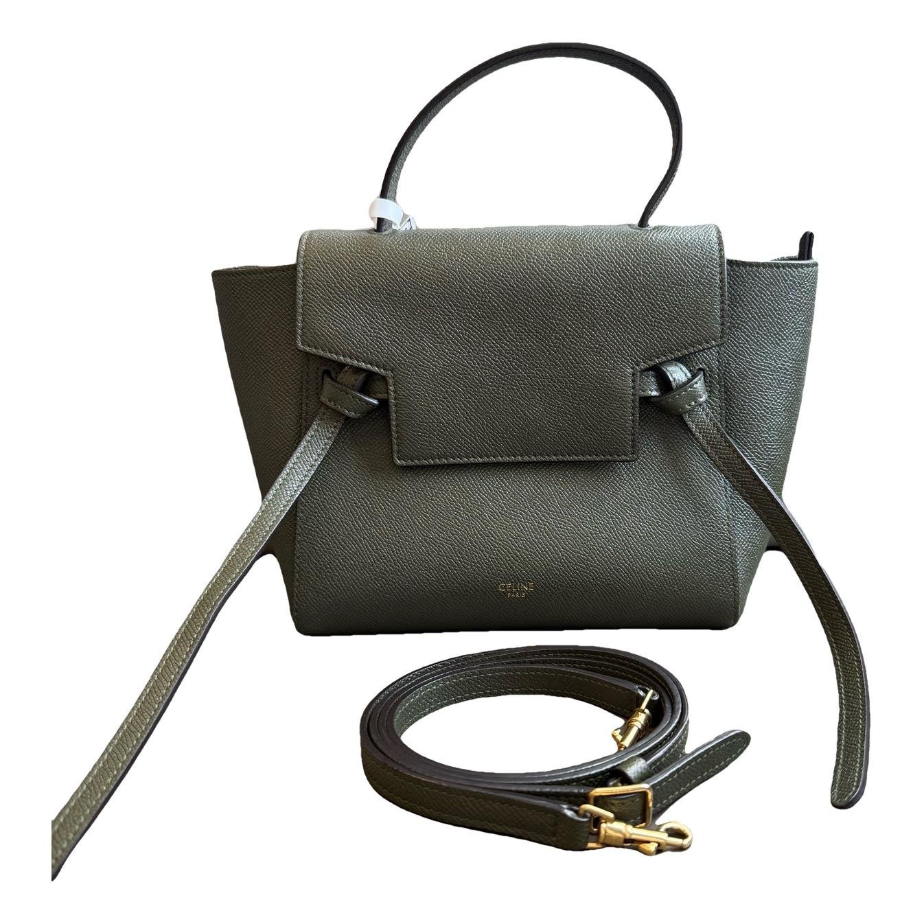 Belt leather handbag