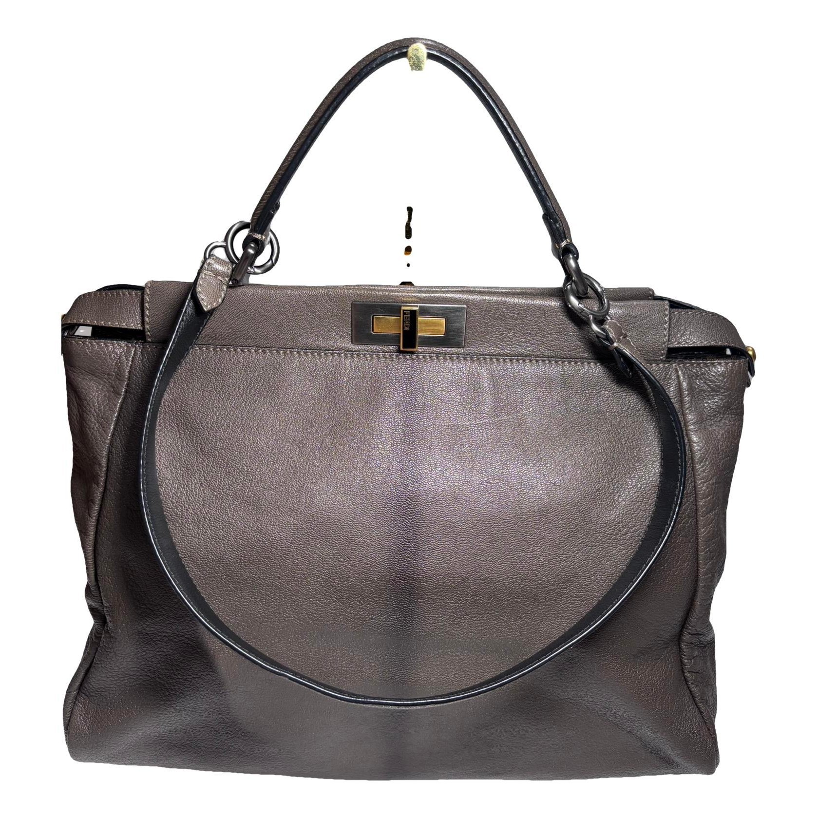 Peekaboo leather handbag
