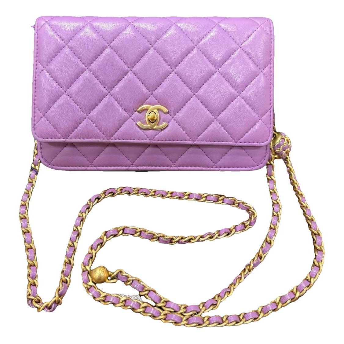 Wallet On Chain Timeless/Classique leather crossbody bag