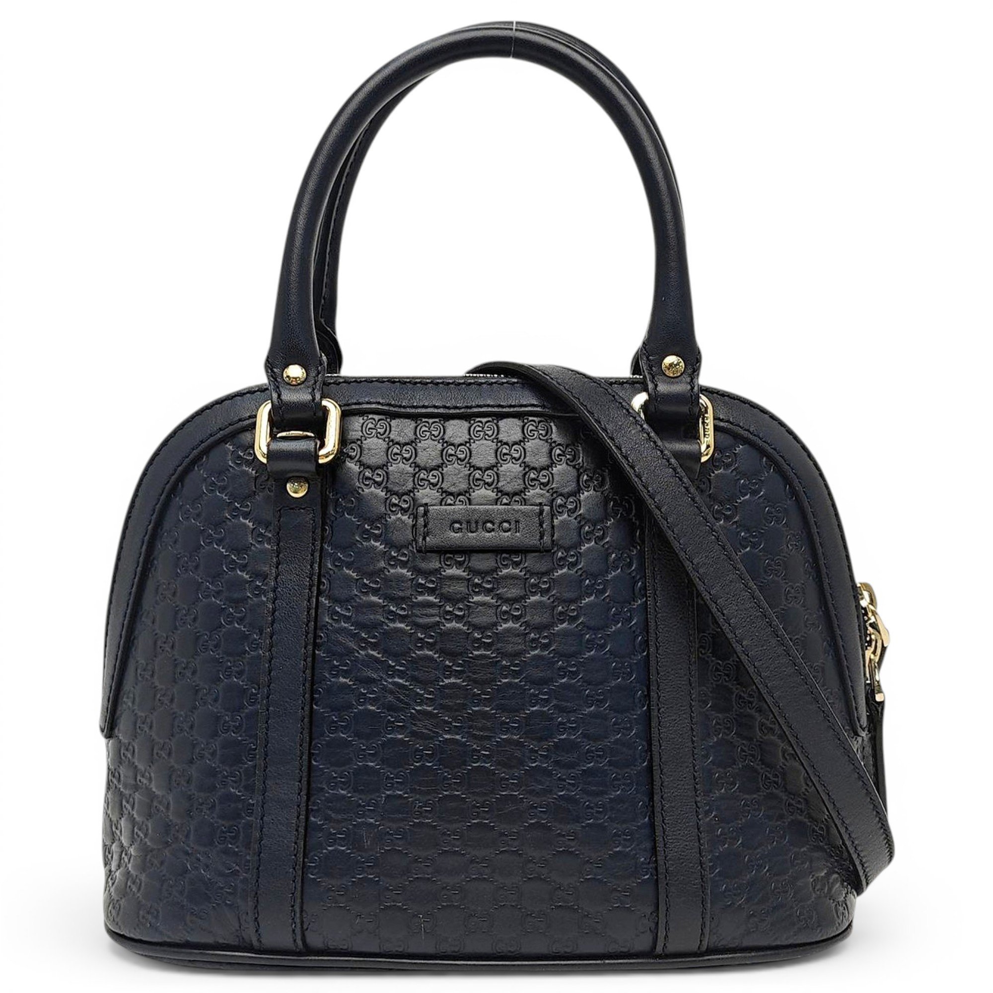 Dôme leather handbag