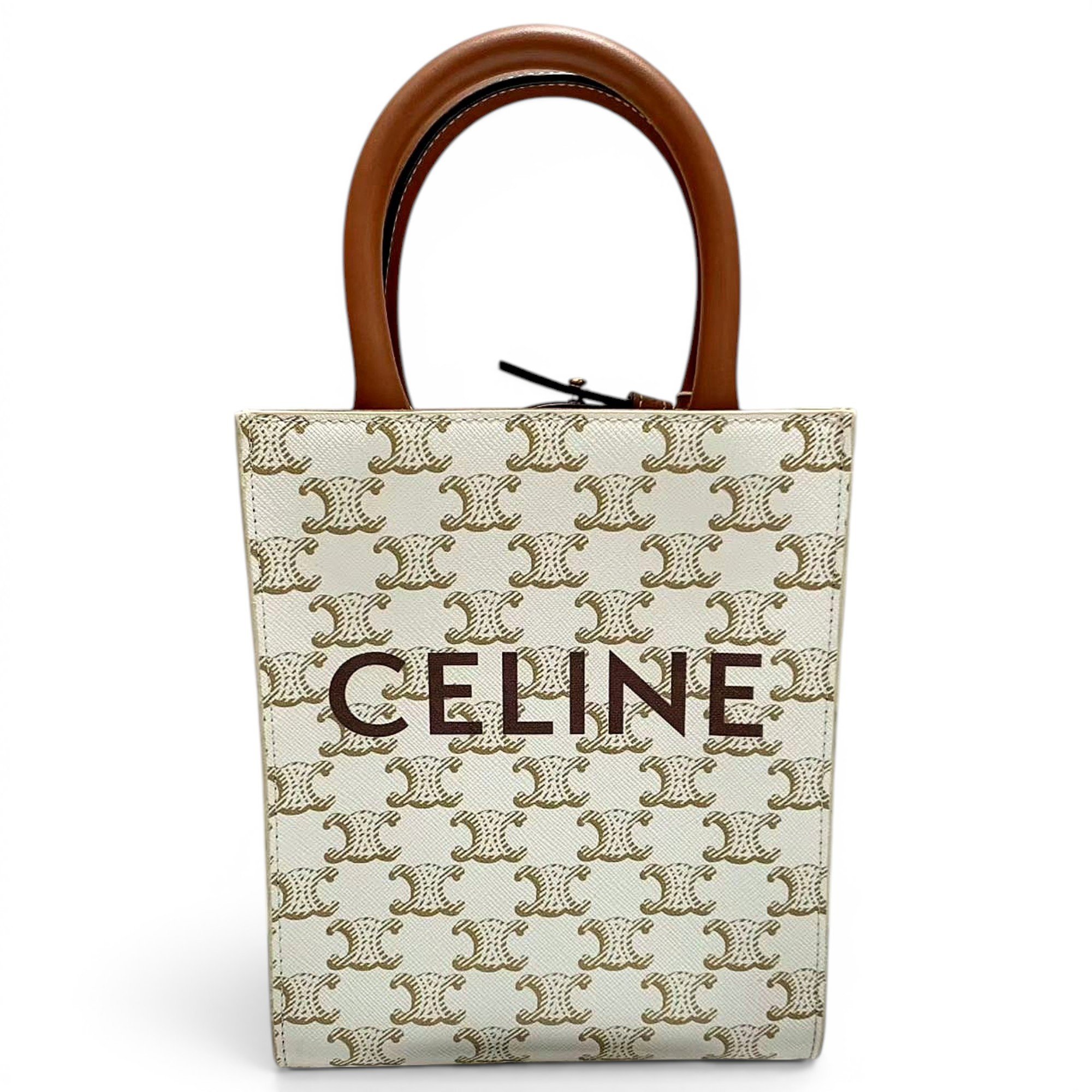 Cabas Vertical leather tote