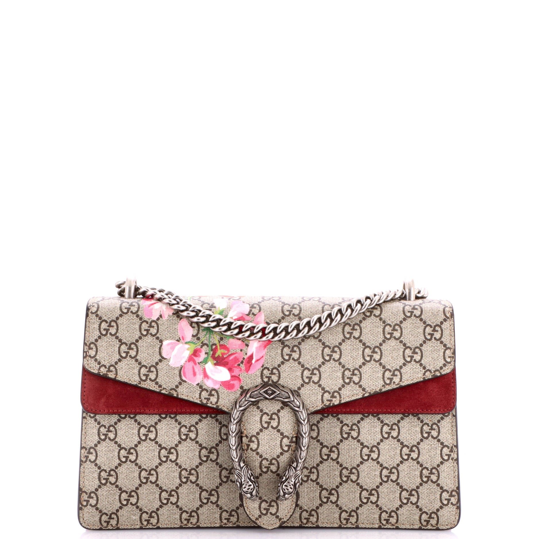 Dionysus Bag Blooms Print GG Coated Canvas Small