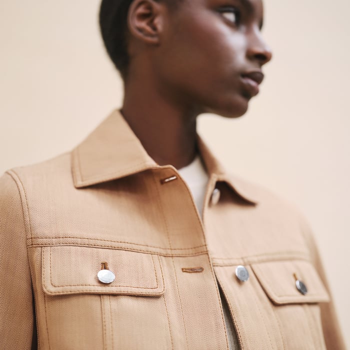 Beige Albâtre Denim Jacket