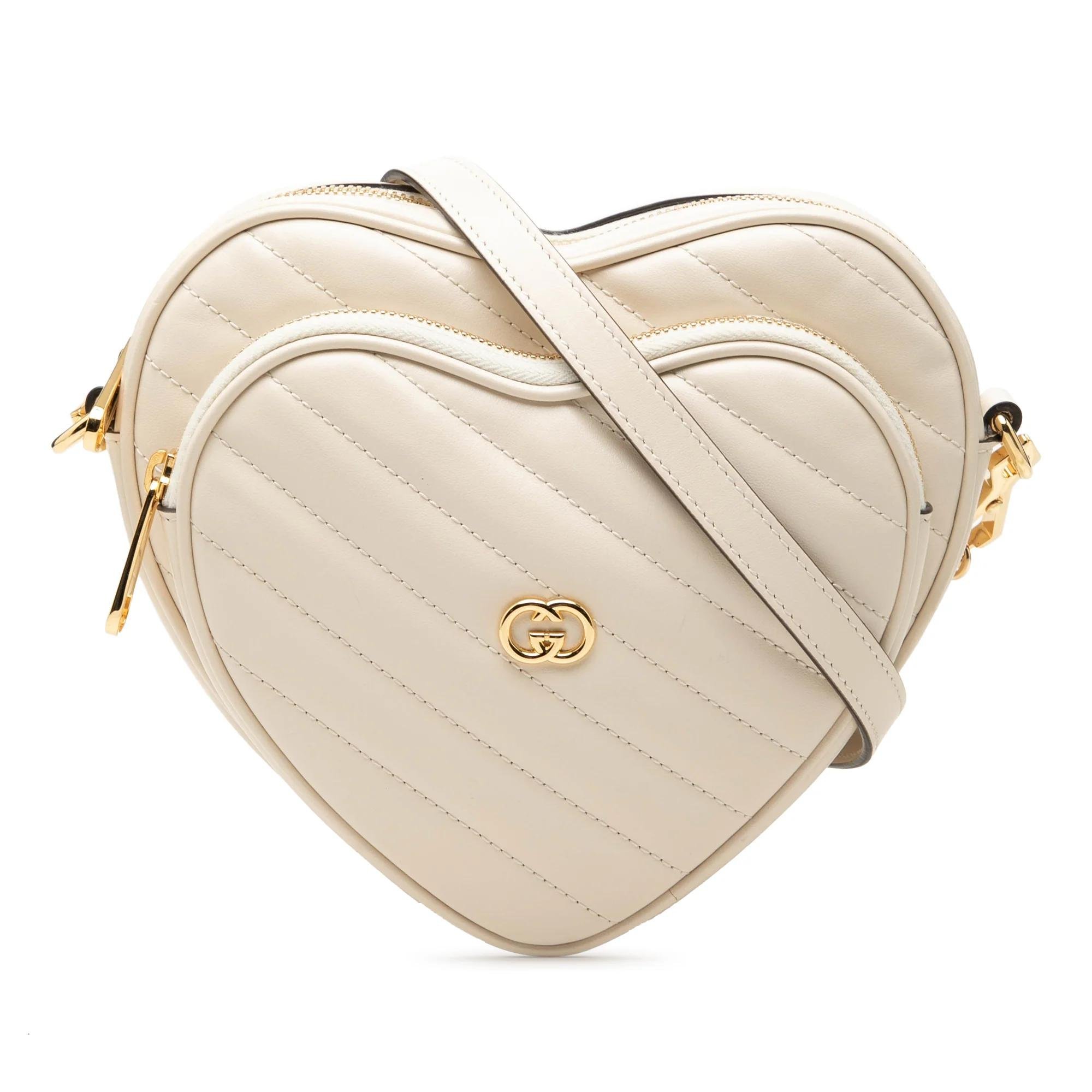 Interlocking leather handbag
