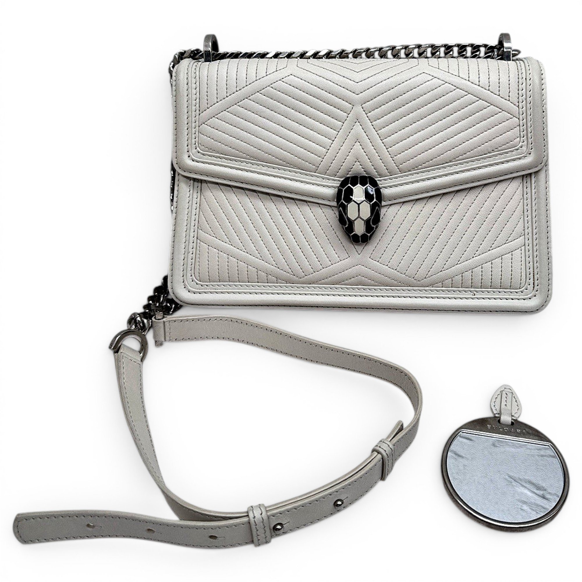 Serpenti leather handbag