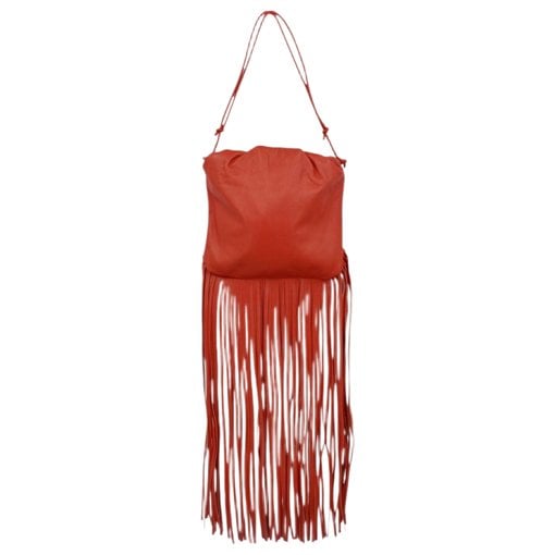 Leather clutch bag