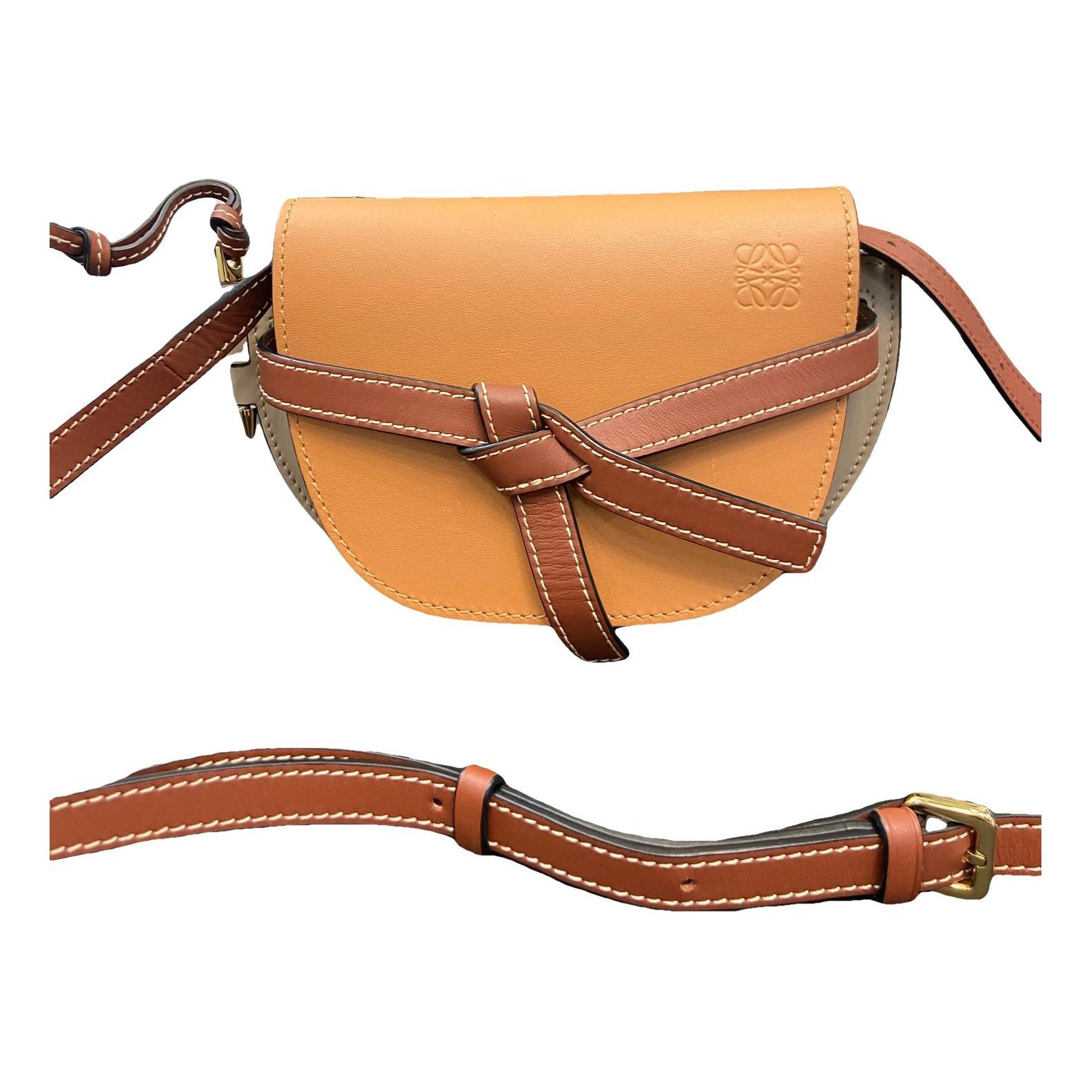 Gate leather crossbody bag