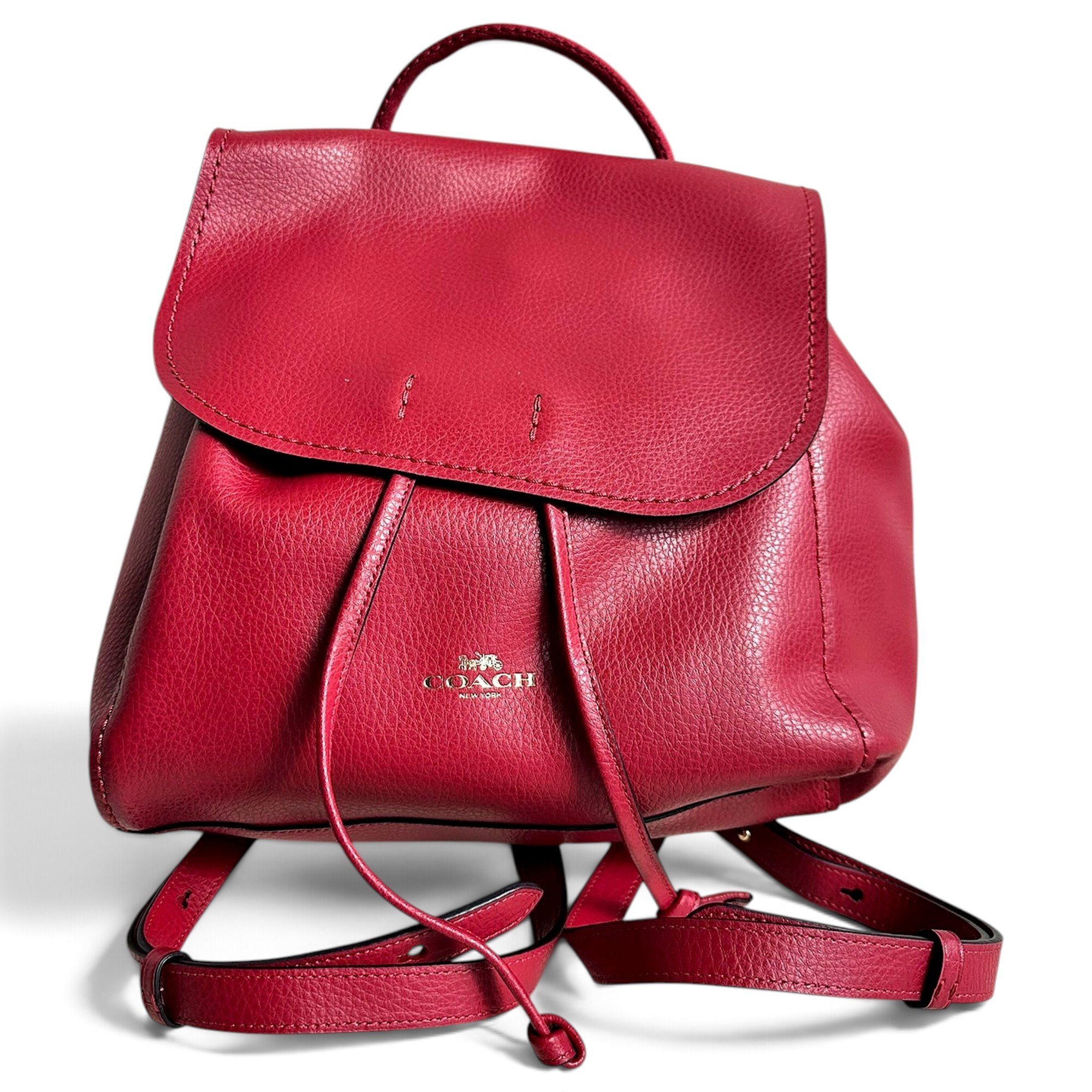 Leather backpack