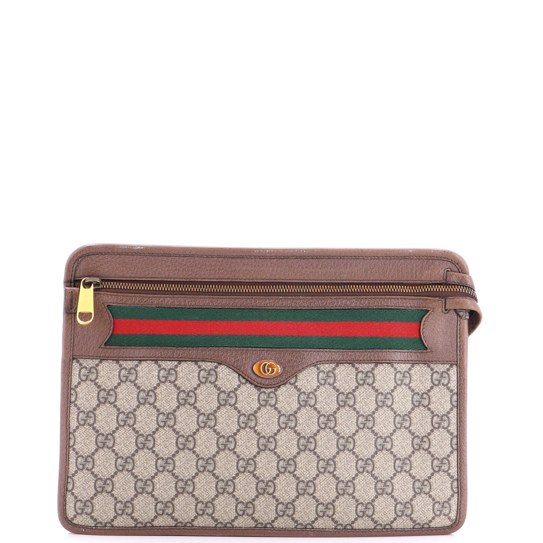 Ophidia Documents Holder GG Coated Canvas Small