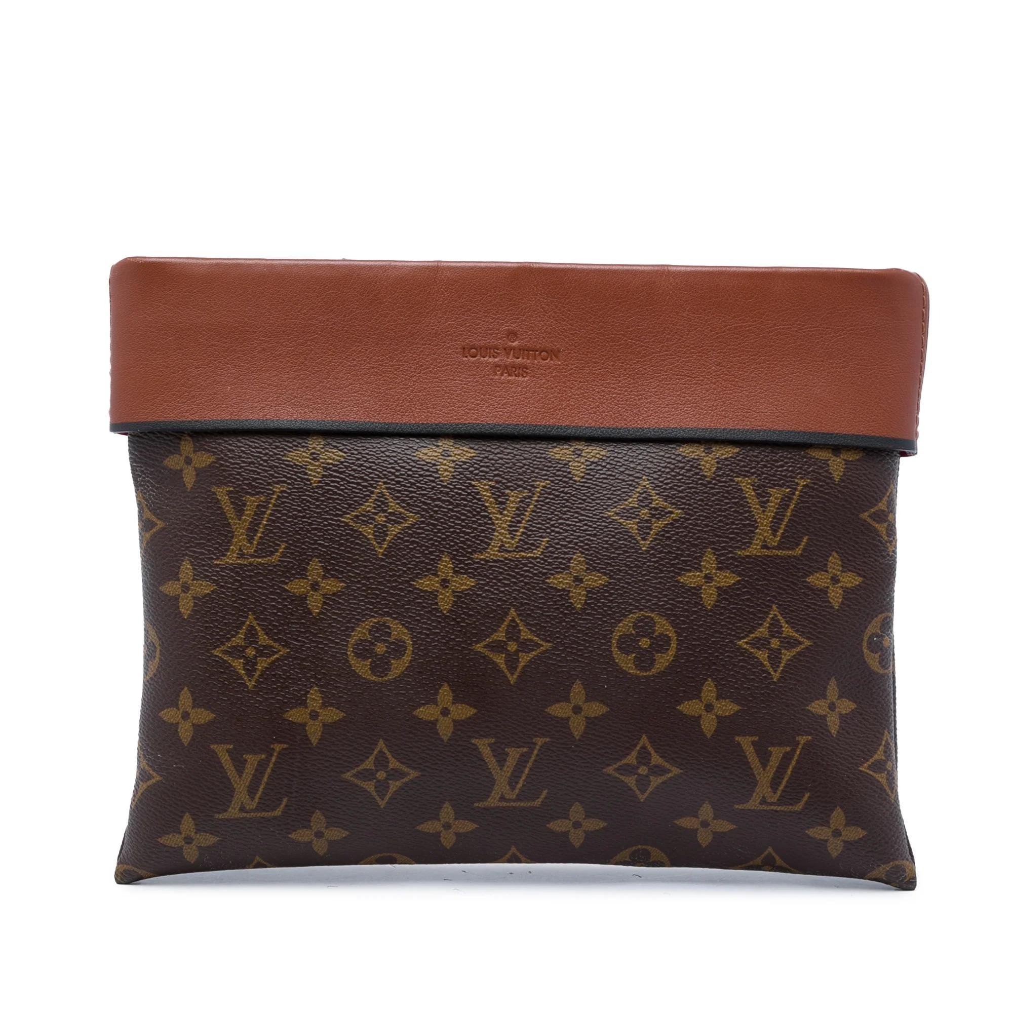 Tuileries leather clutch bag