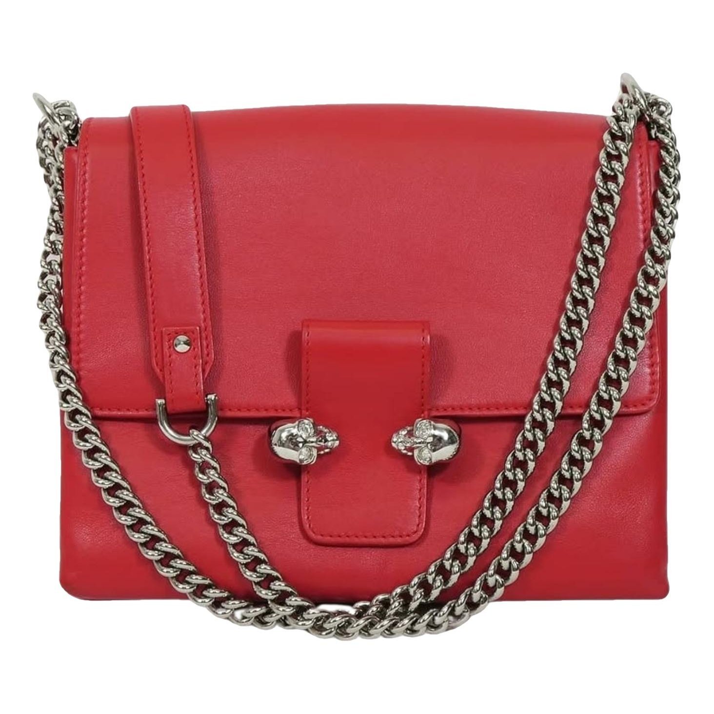 Alexander McQueen Skull leather crossbody bag