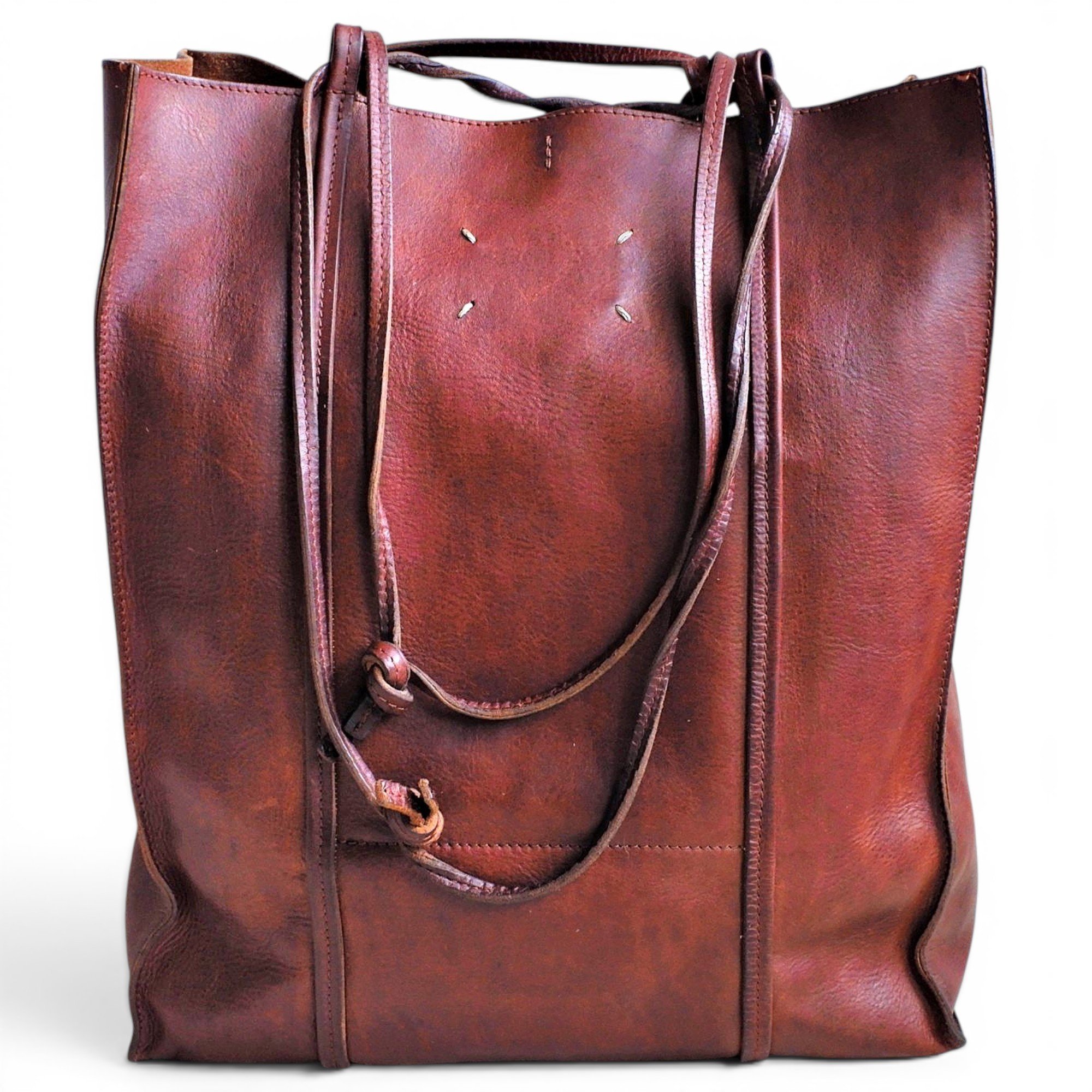 Leather tote