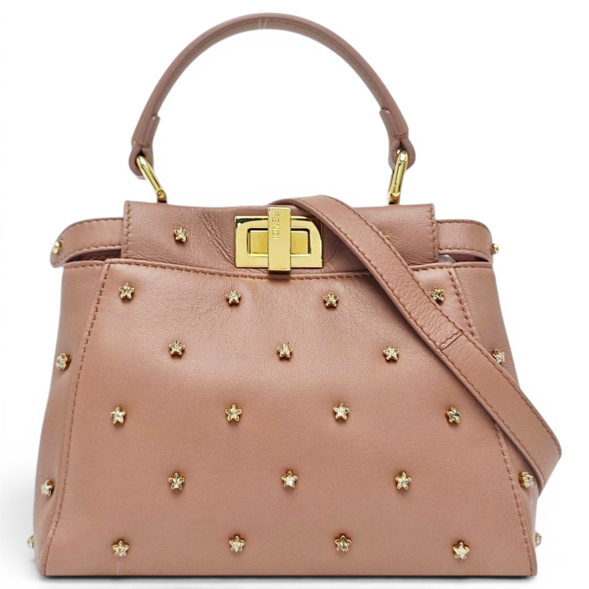 Peekaboo leather handbag