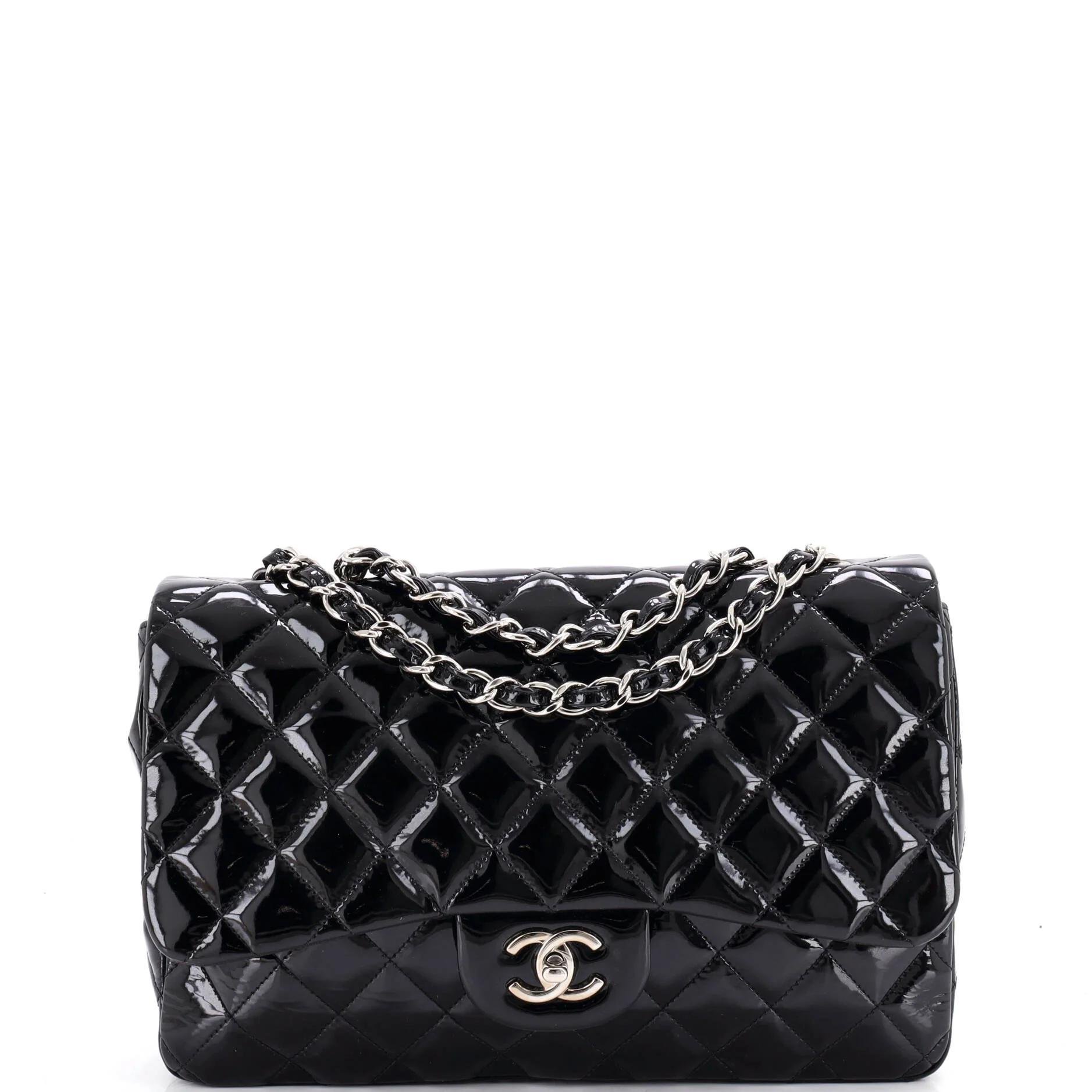 Timeless/Classique patent leather handbag
