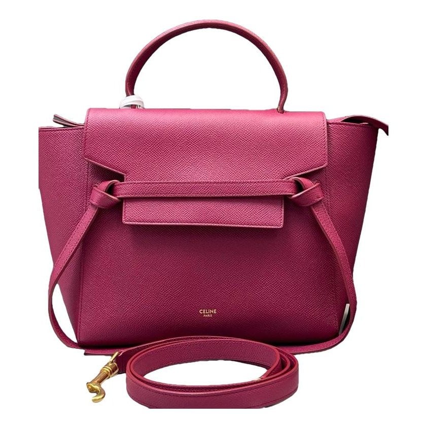 Belt leather handbag