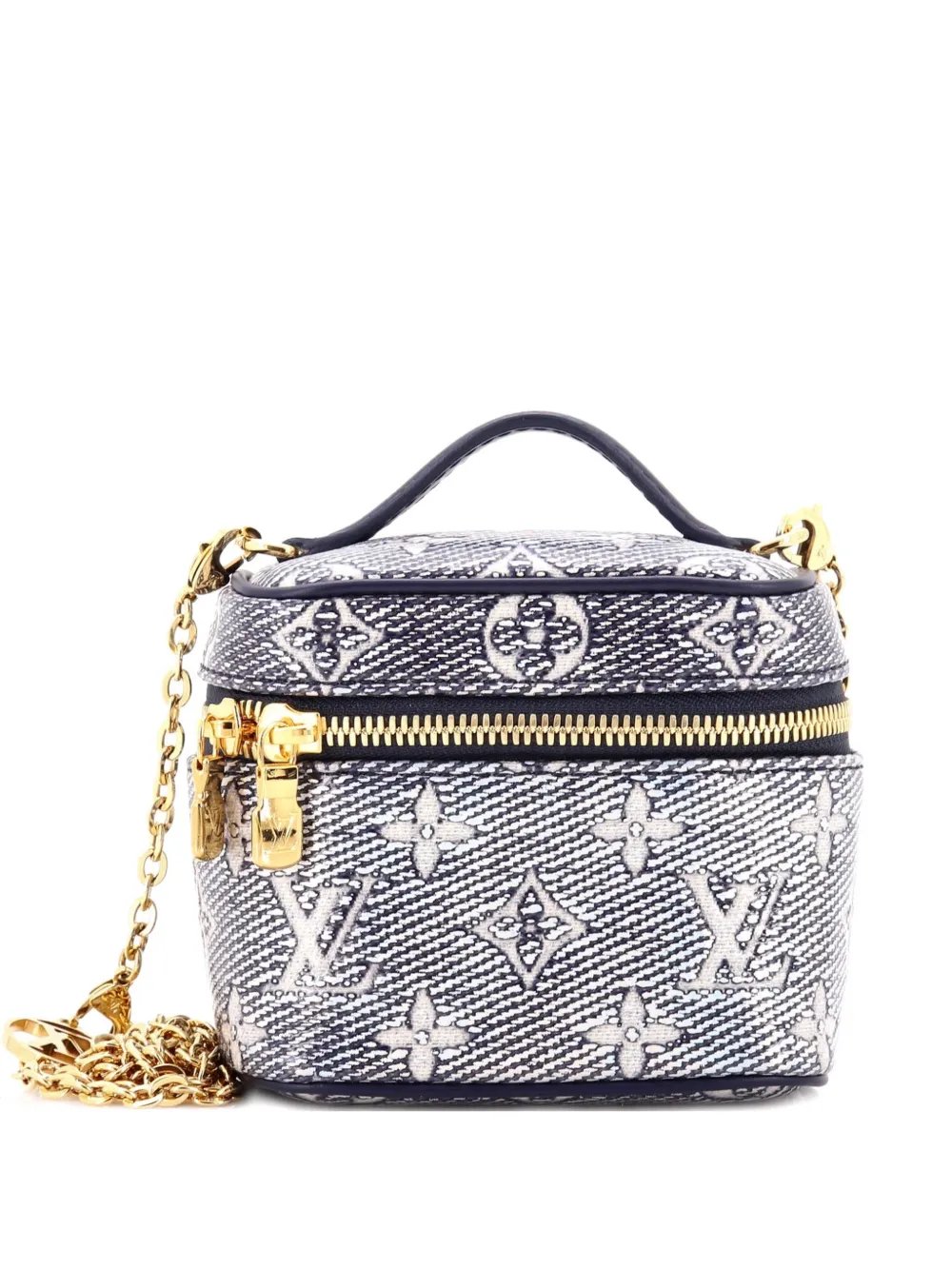 Vanity Case Monoglam Jacquard Canvas Micro satchel