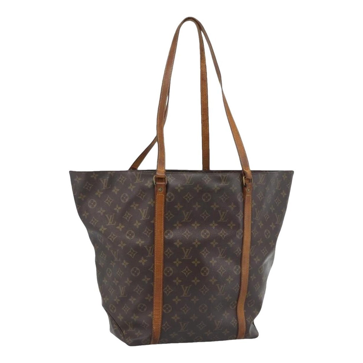 Shopping leather handbag