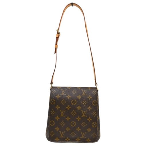 Musette cloth handbag
