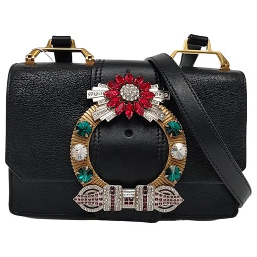 Miu Lady leather handbag