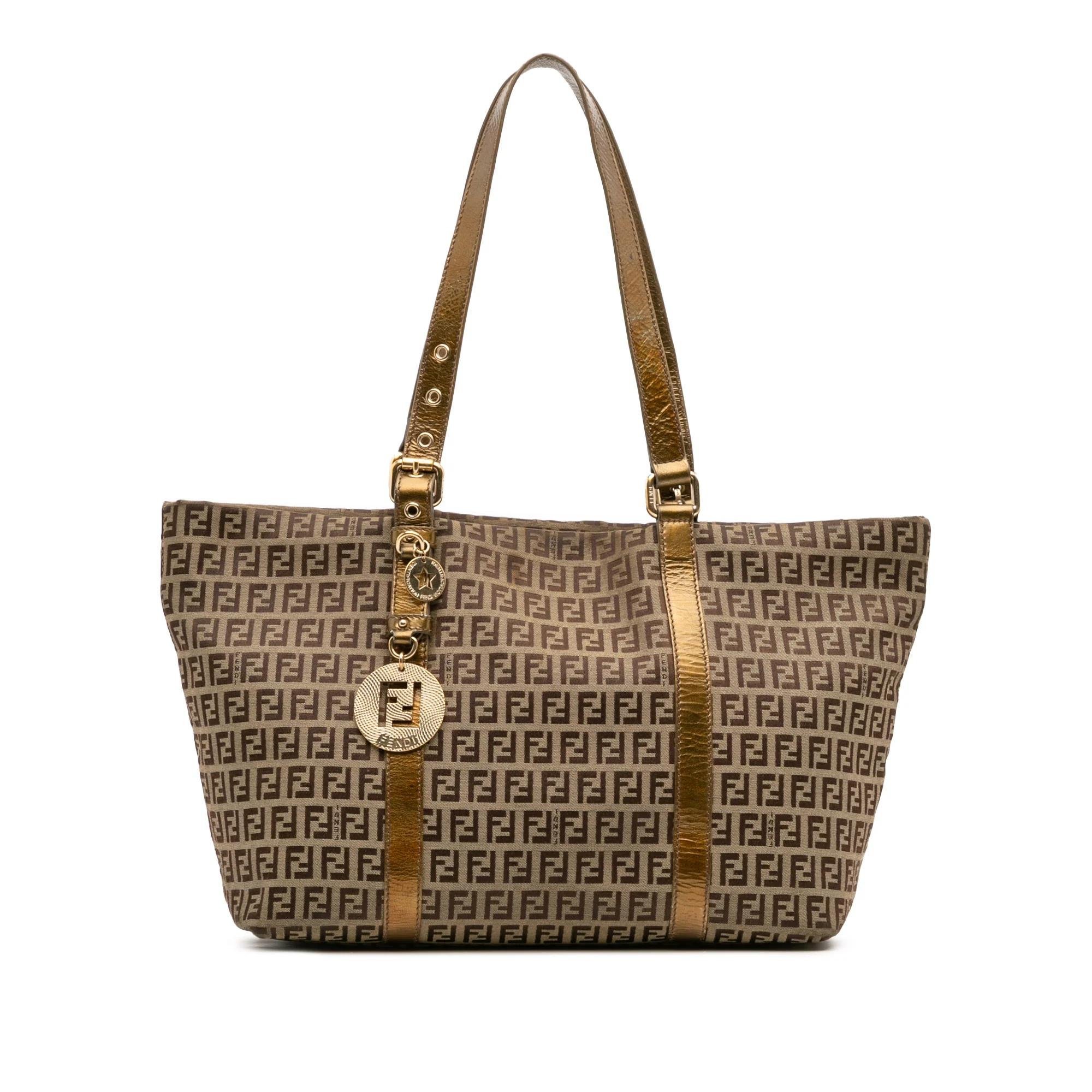 Pocket leather tote