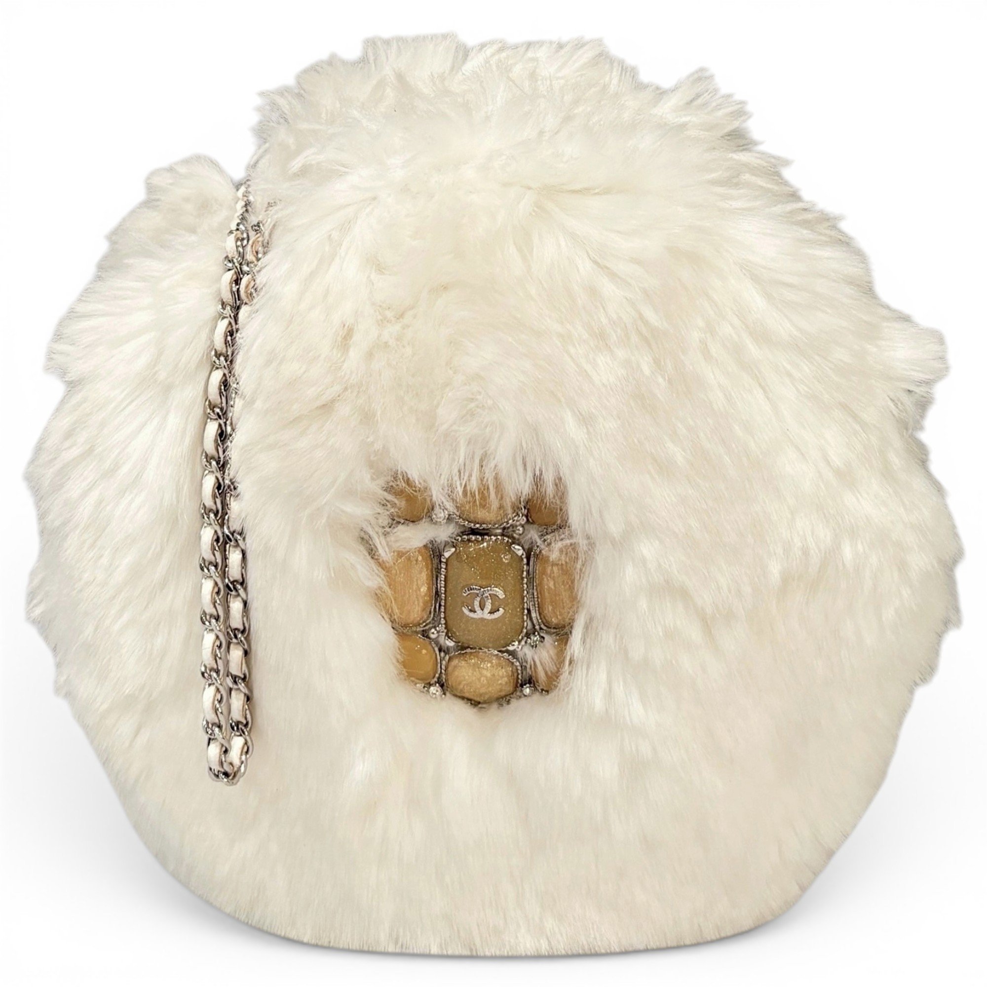 Faux fur handbag