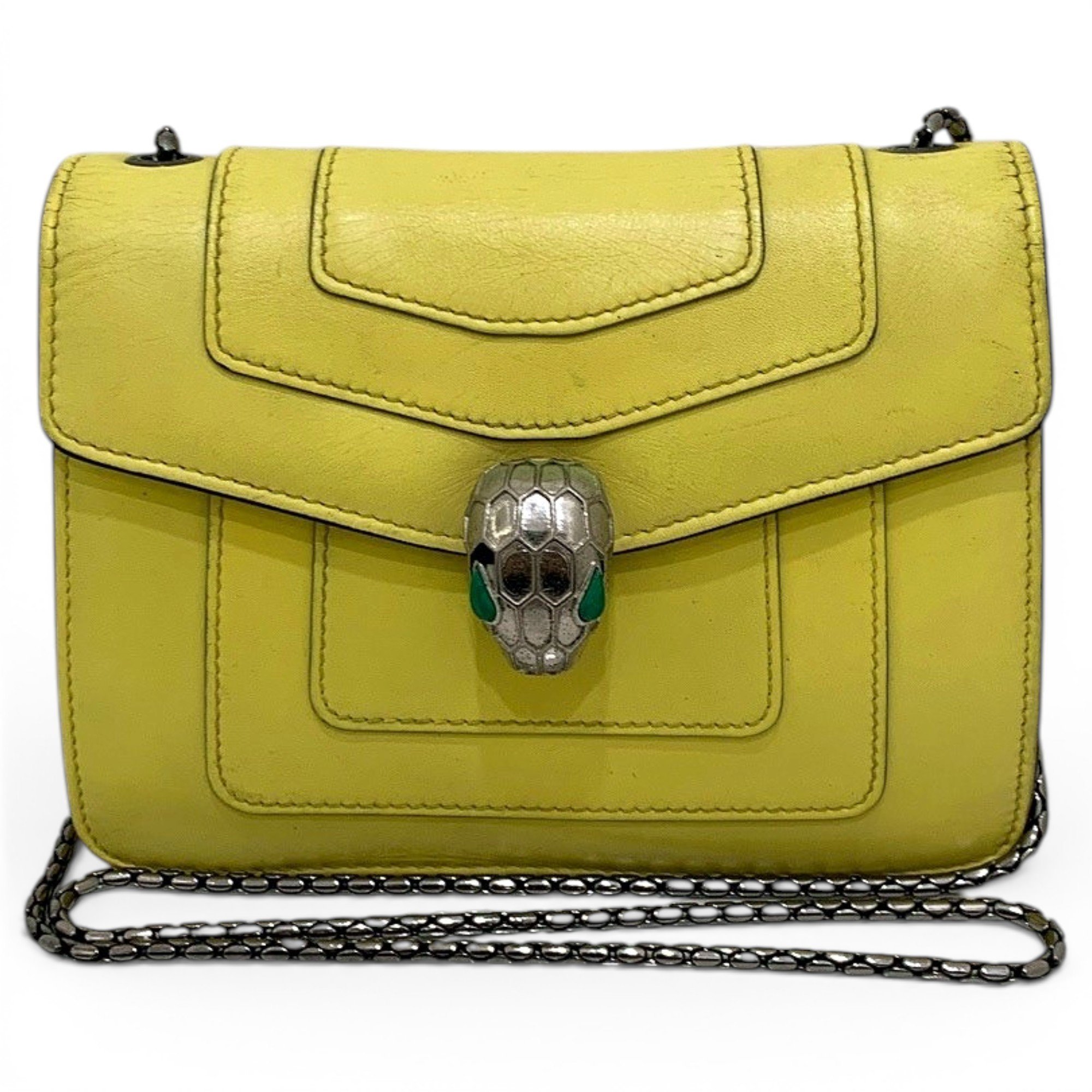 Bvlgari Serpenti leather handbag