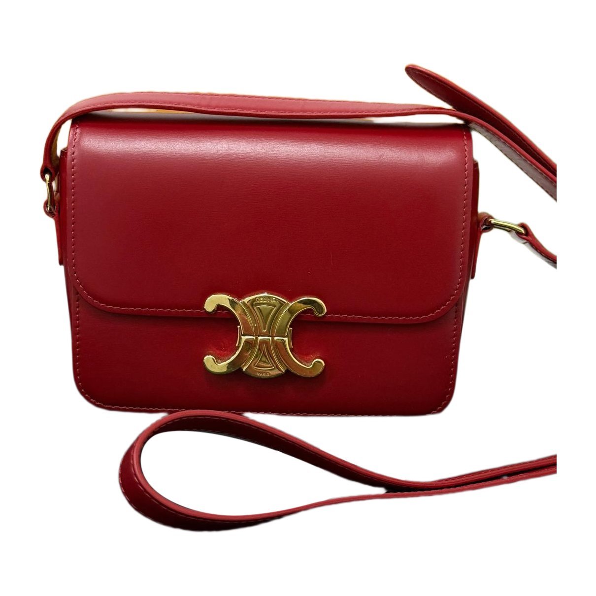 Triomphe leather handbag