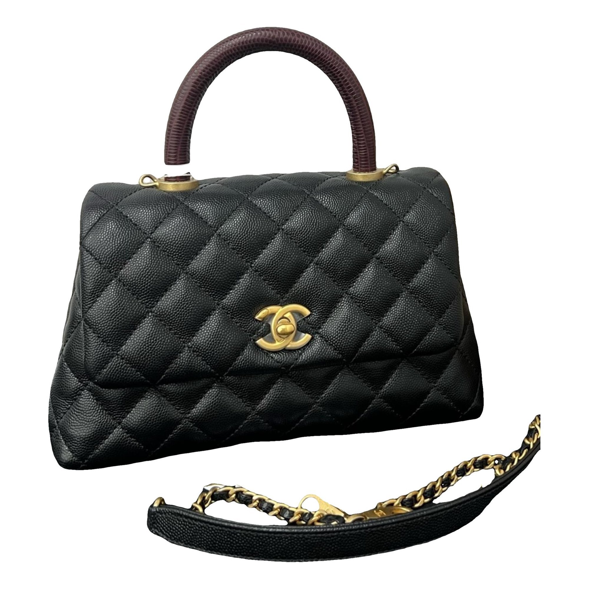 Coco Handle leather handbag