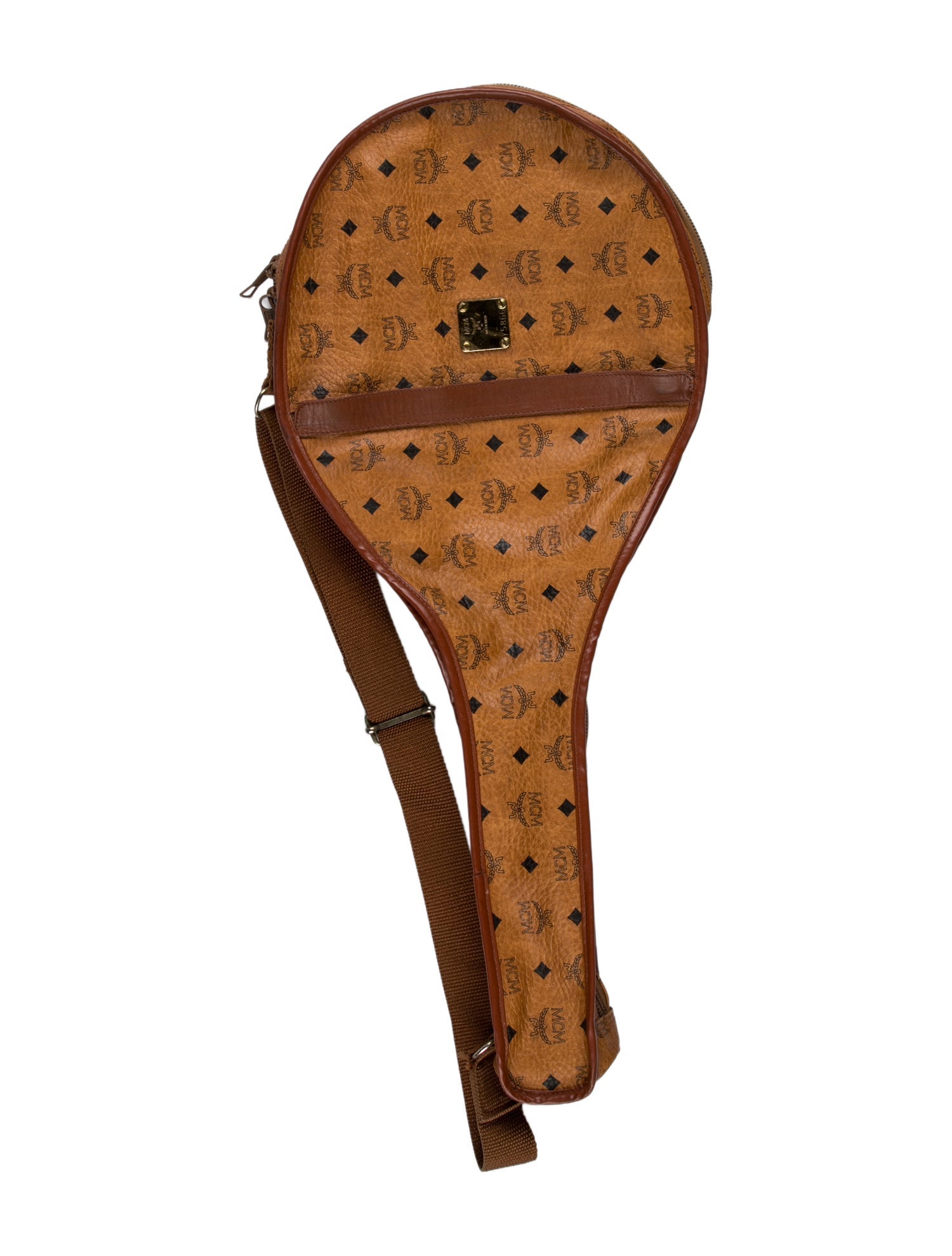 MCM Vintage Visetos Tennis Racket Cover