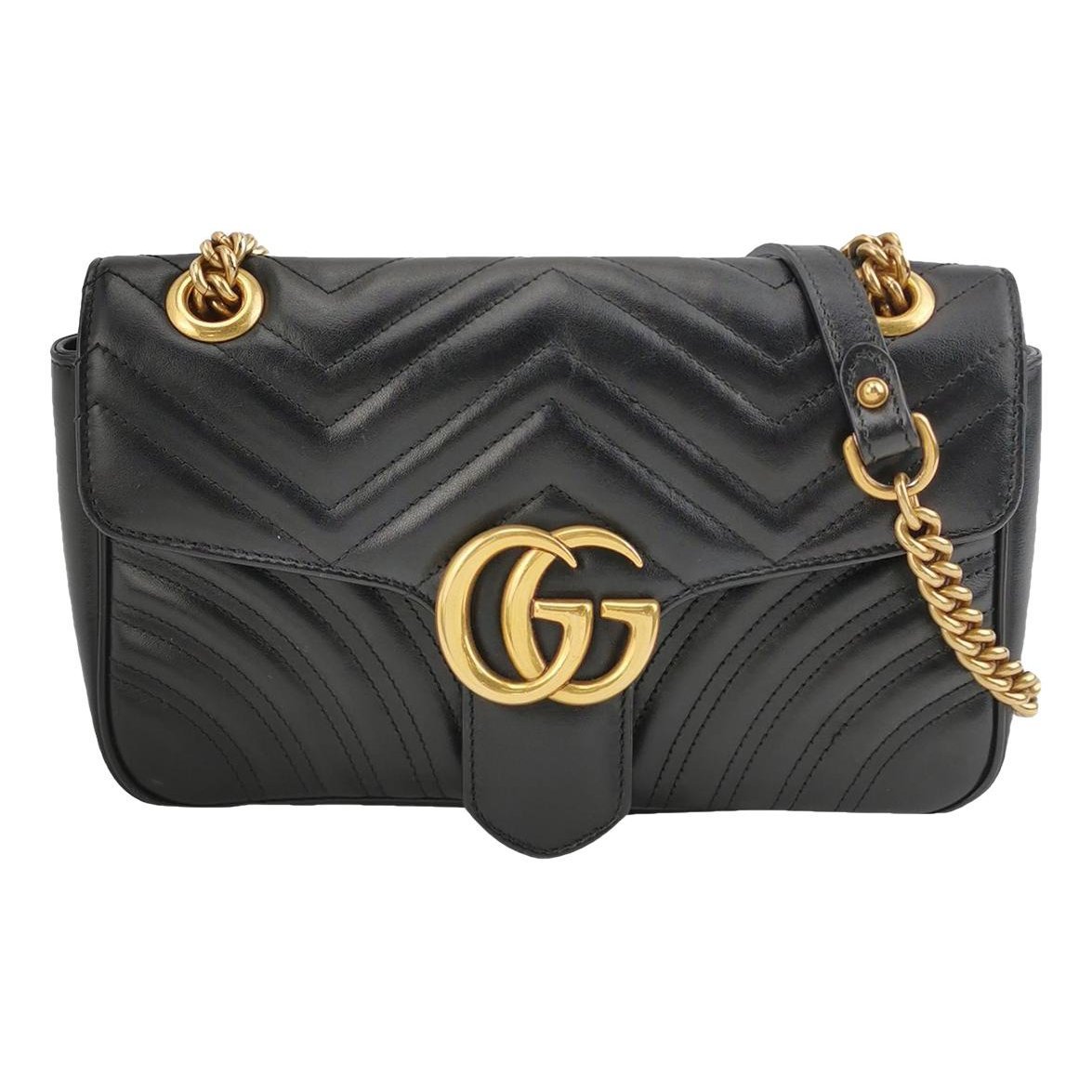 GG Marmont Flap leather handbag