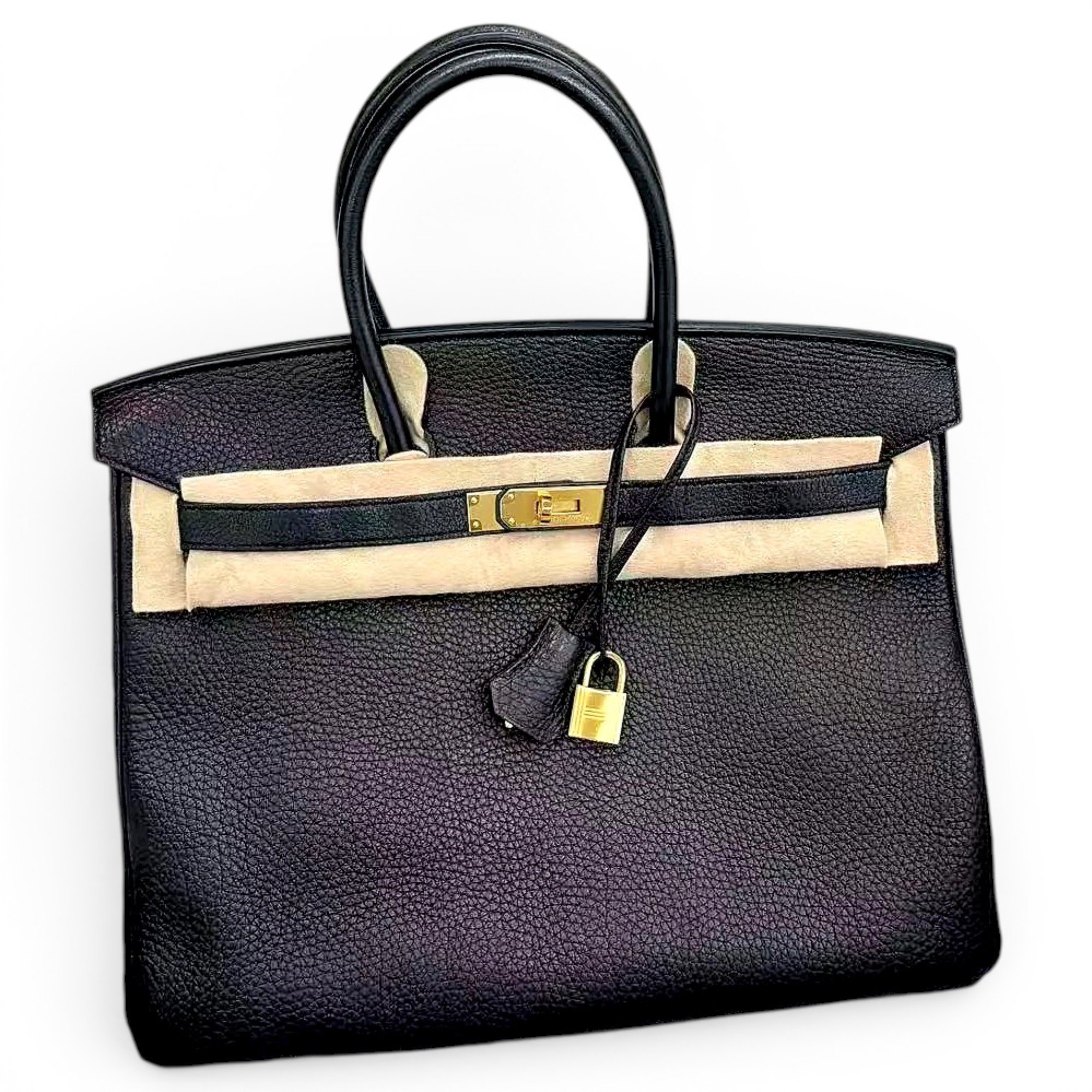 Birkin 35 leather handbag
