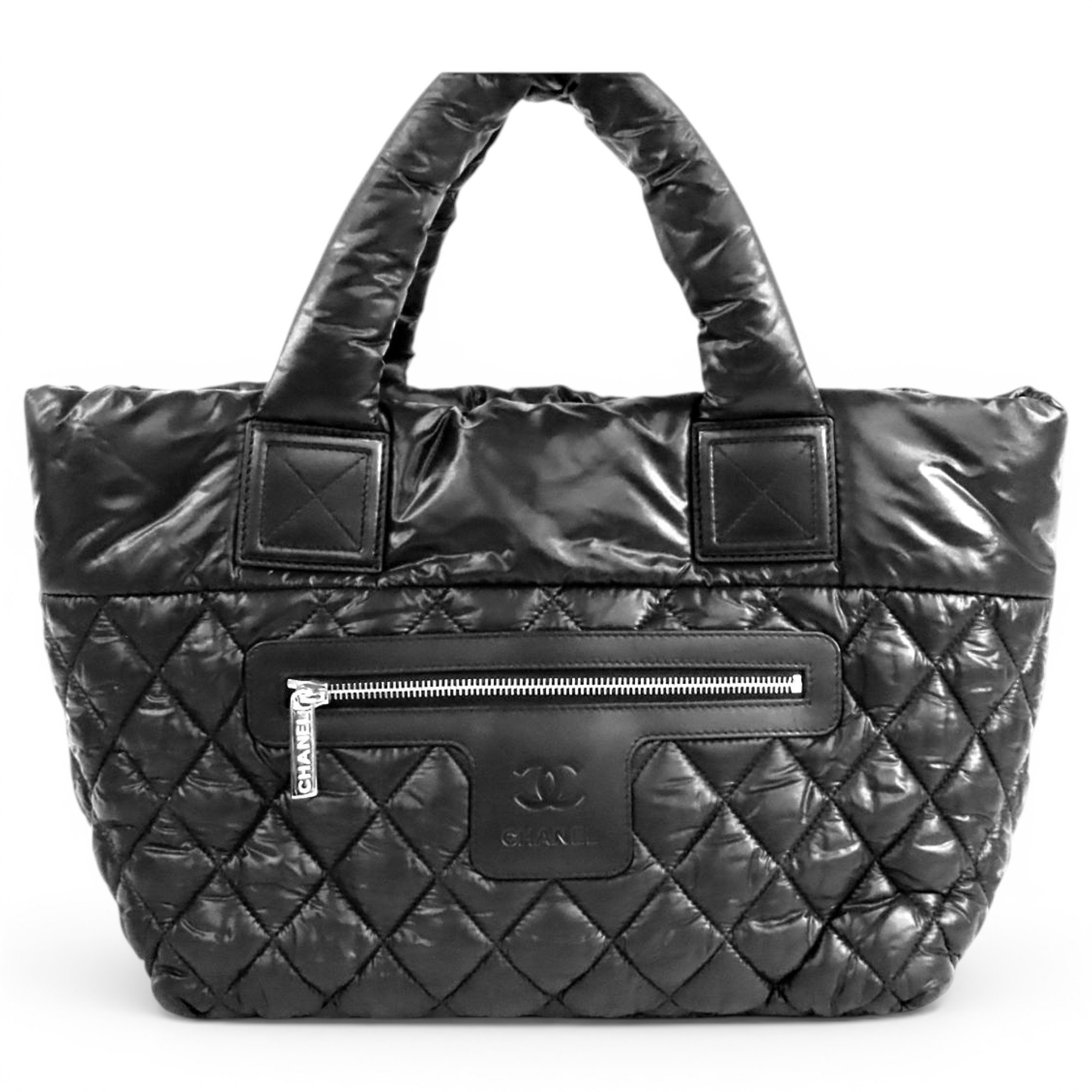 Cocoon leather tote