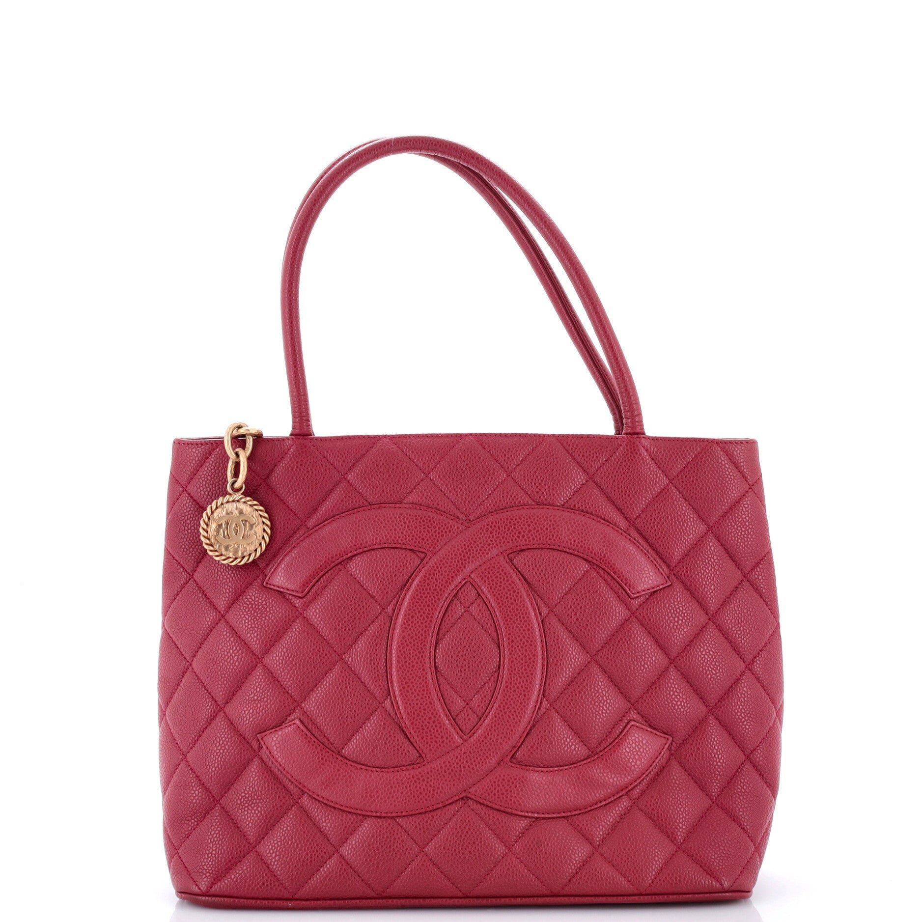 Medallion Tote Quilted Caviar