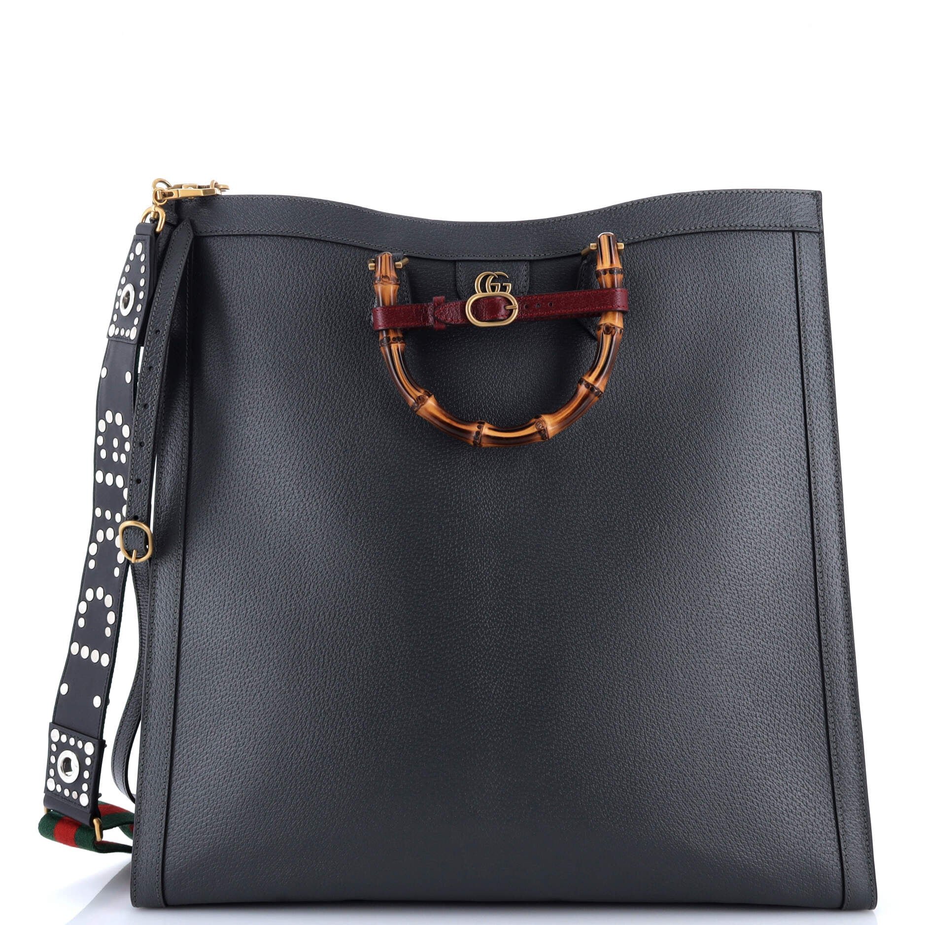 Gucci Diana NM Bamboo Handle Tote Leather Maxi