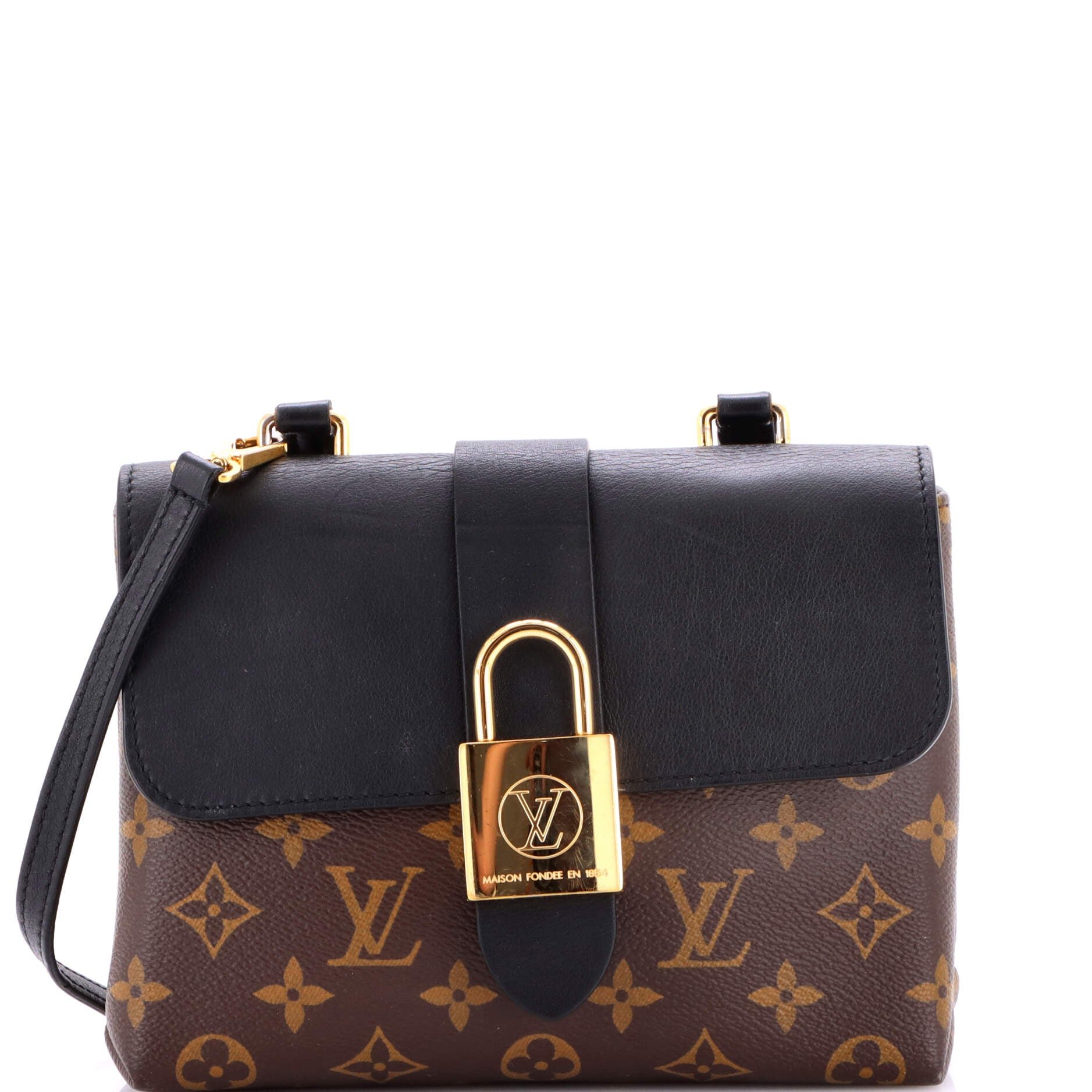 Louis Vuitton Locky Handbag Monogram Canvas with Leather BB