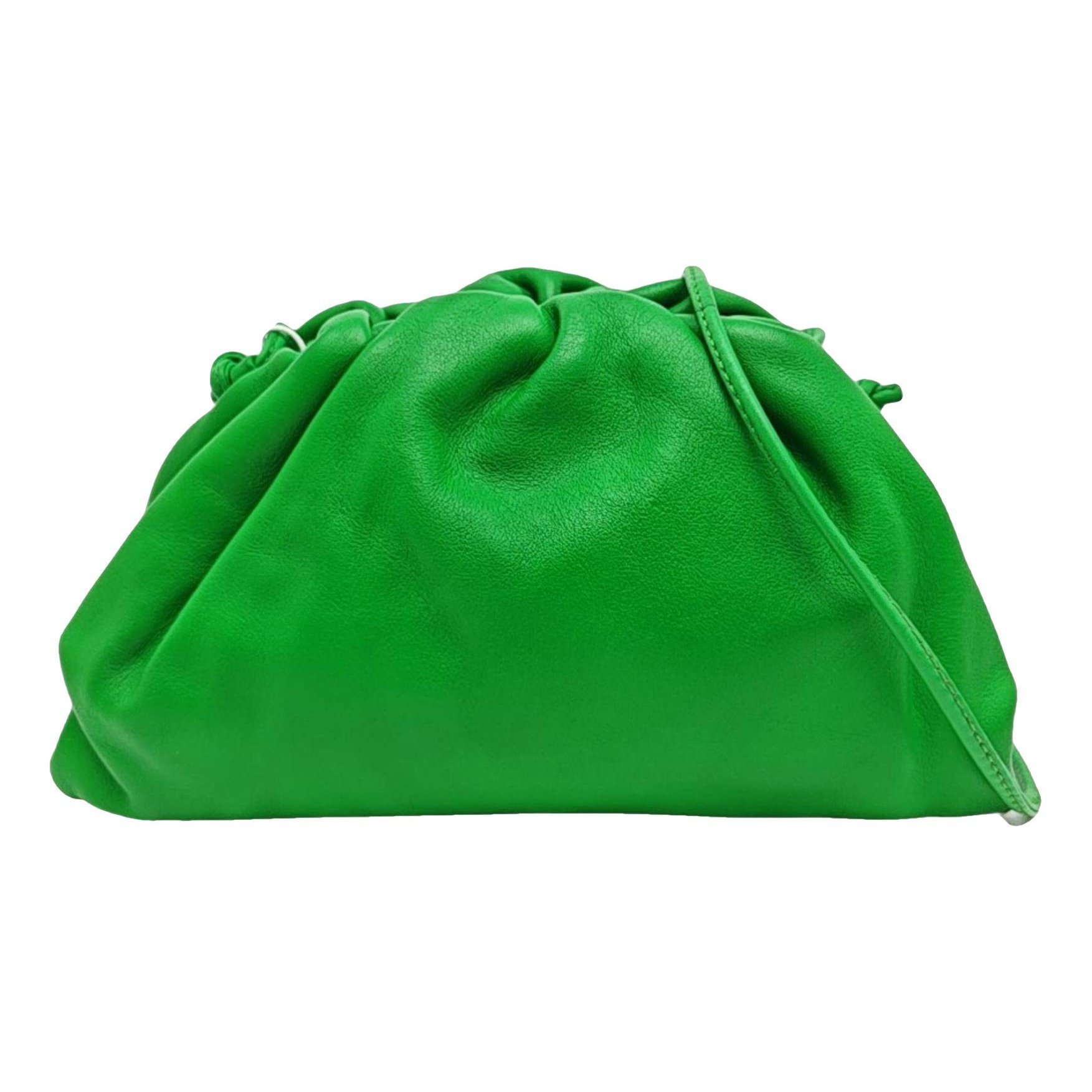 Pouch leather handbag