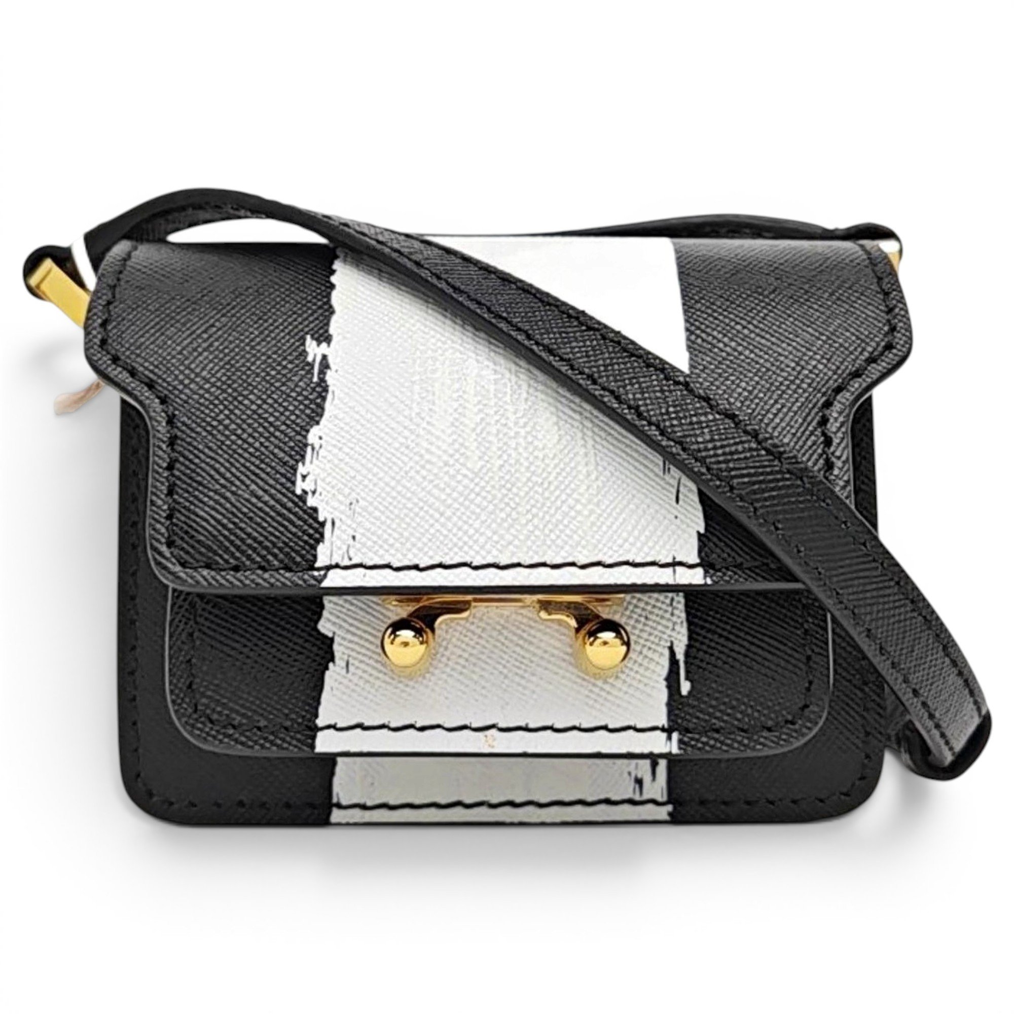 Trunk leather handbag