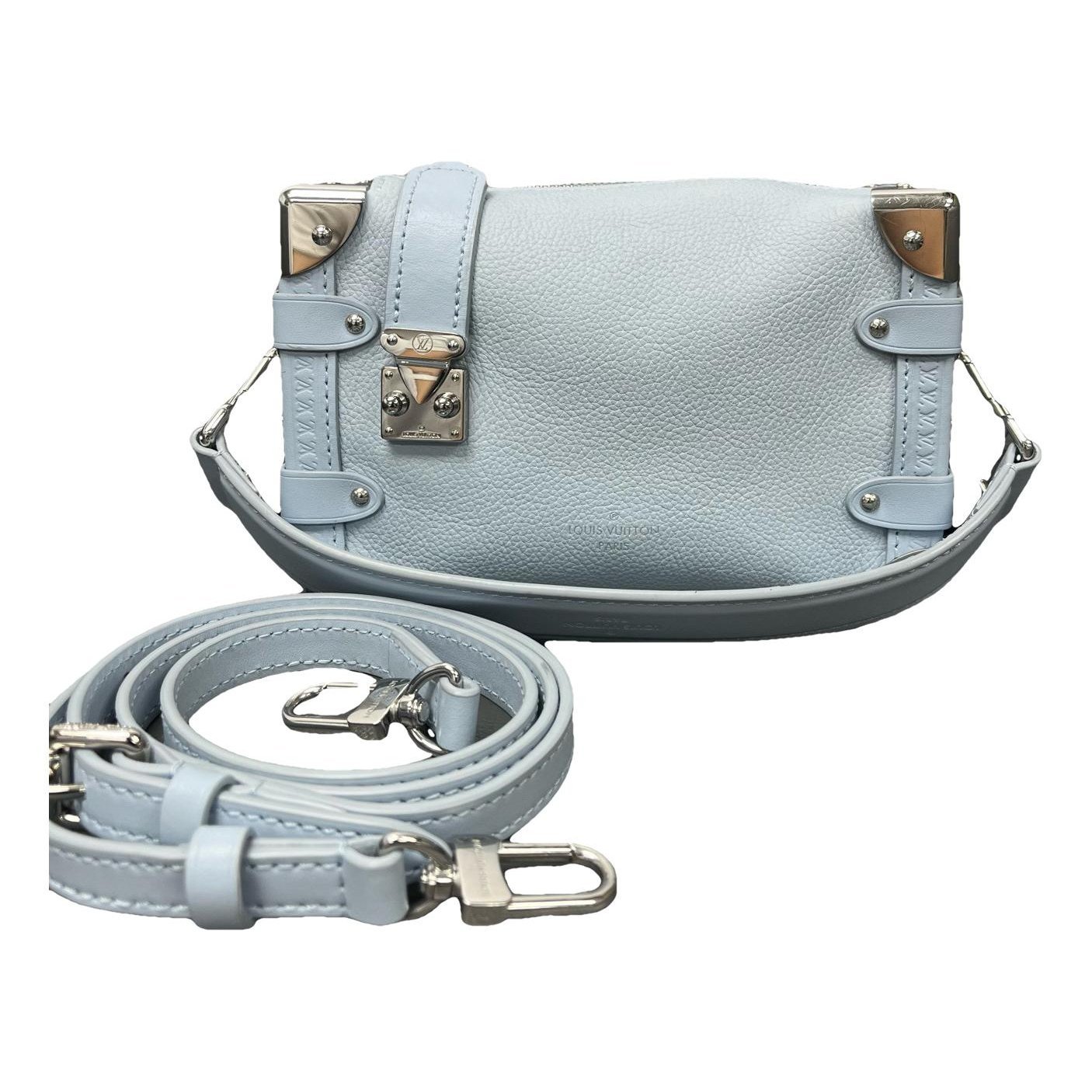 Side Trunk leather handbag