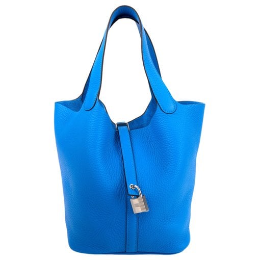Picotin leather tote