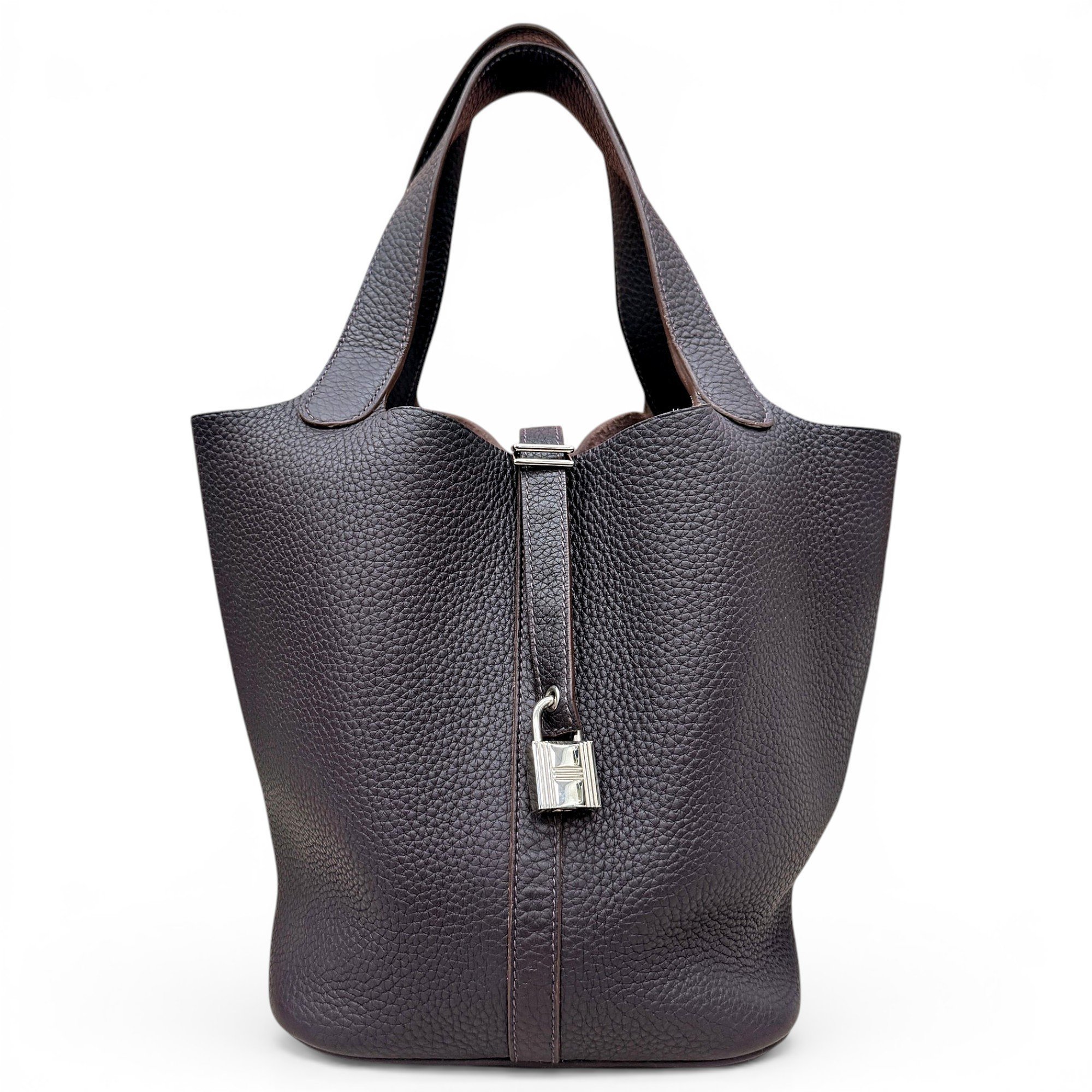 Picotin leather handbag
