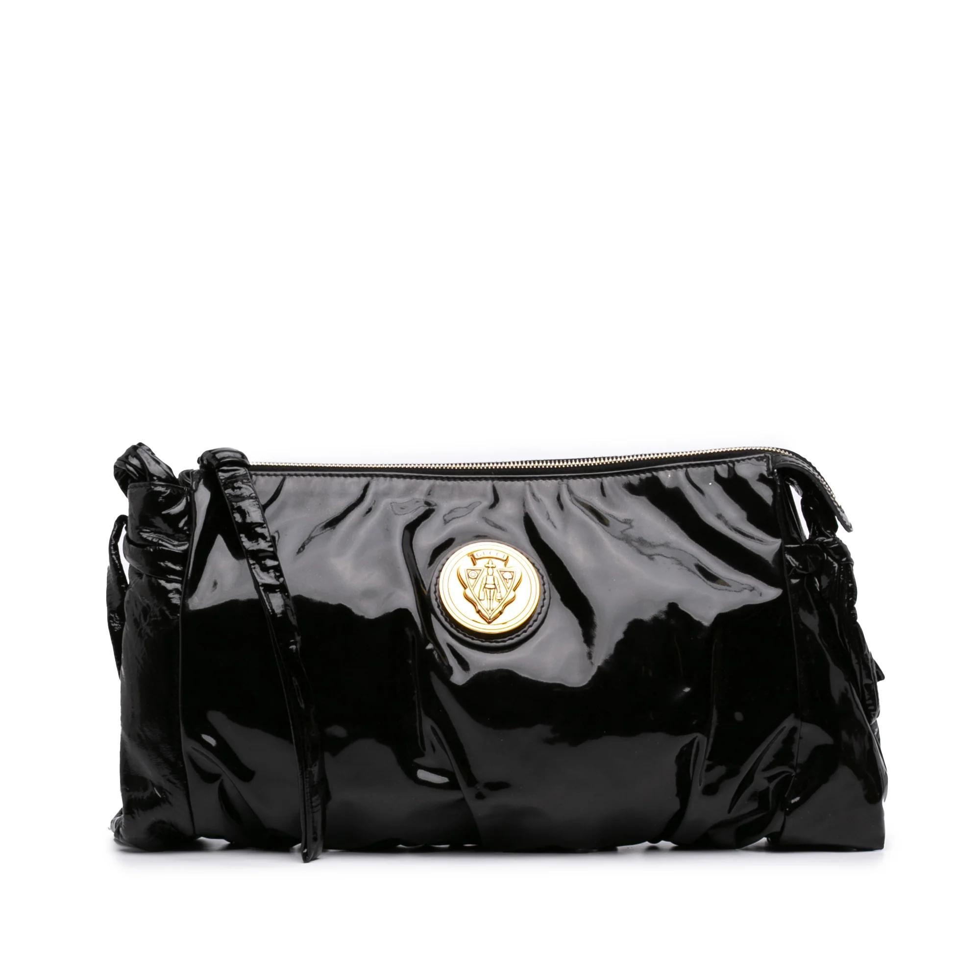 Hysteria leather clutch bag