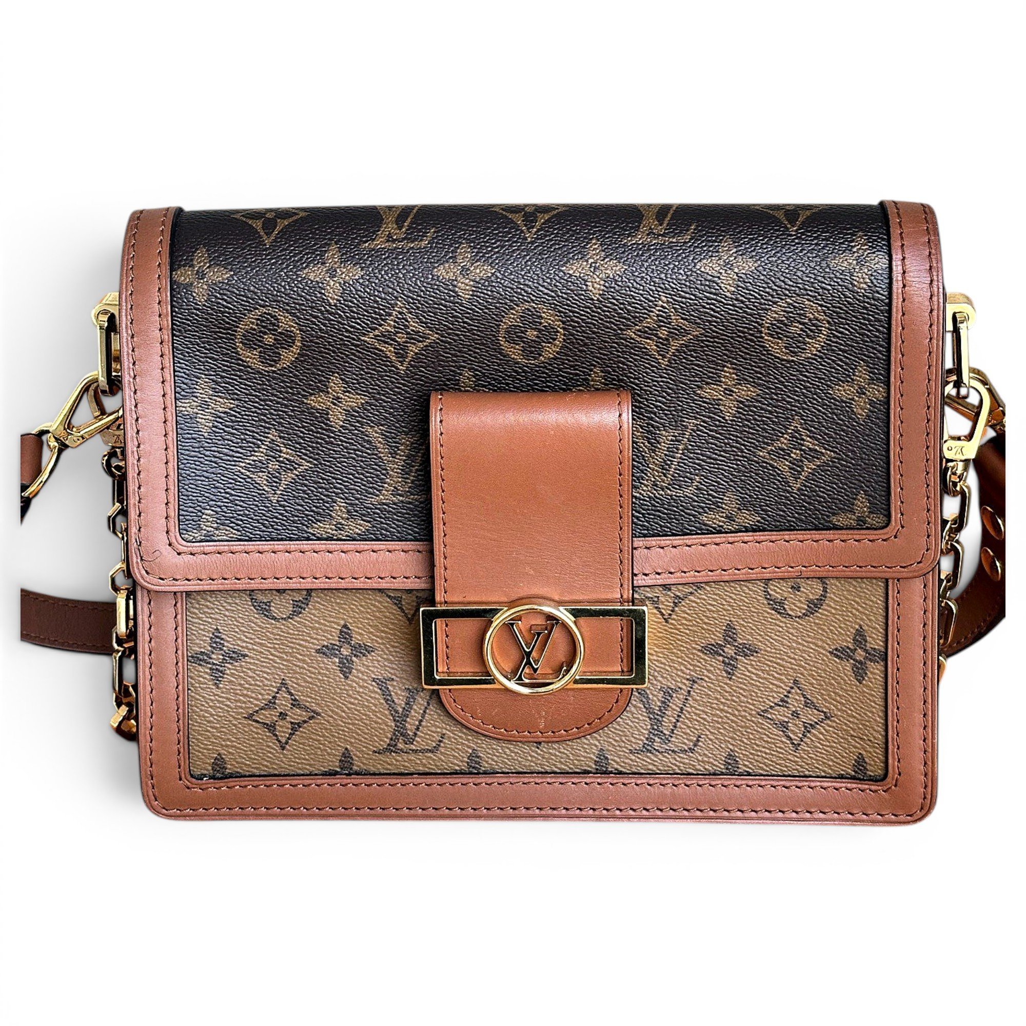 Dauphine leather handbag
