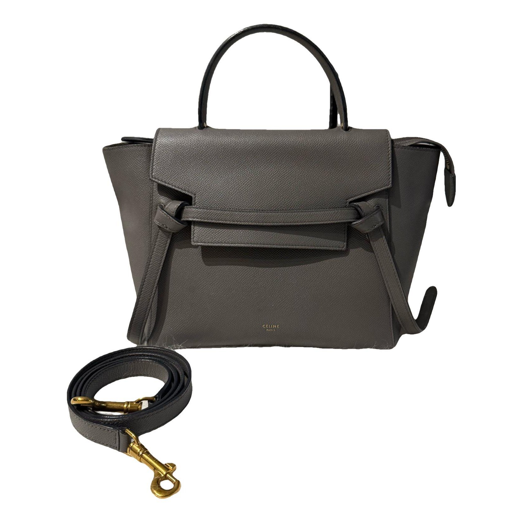 Belt leather handbag