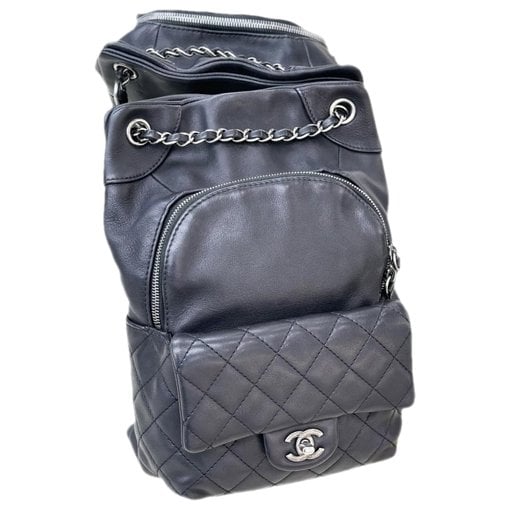 Leather backpack